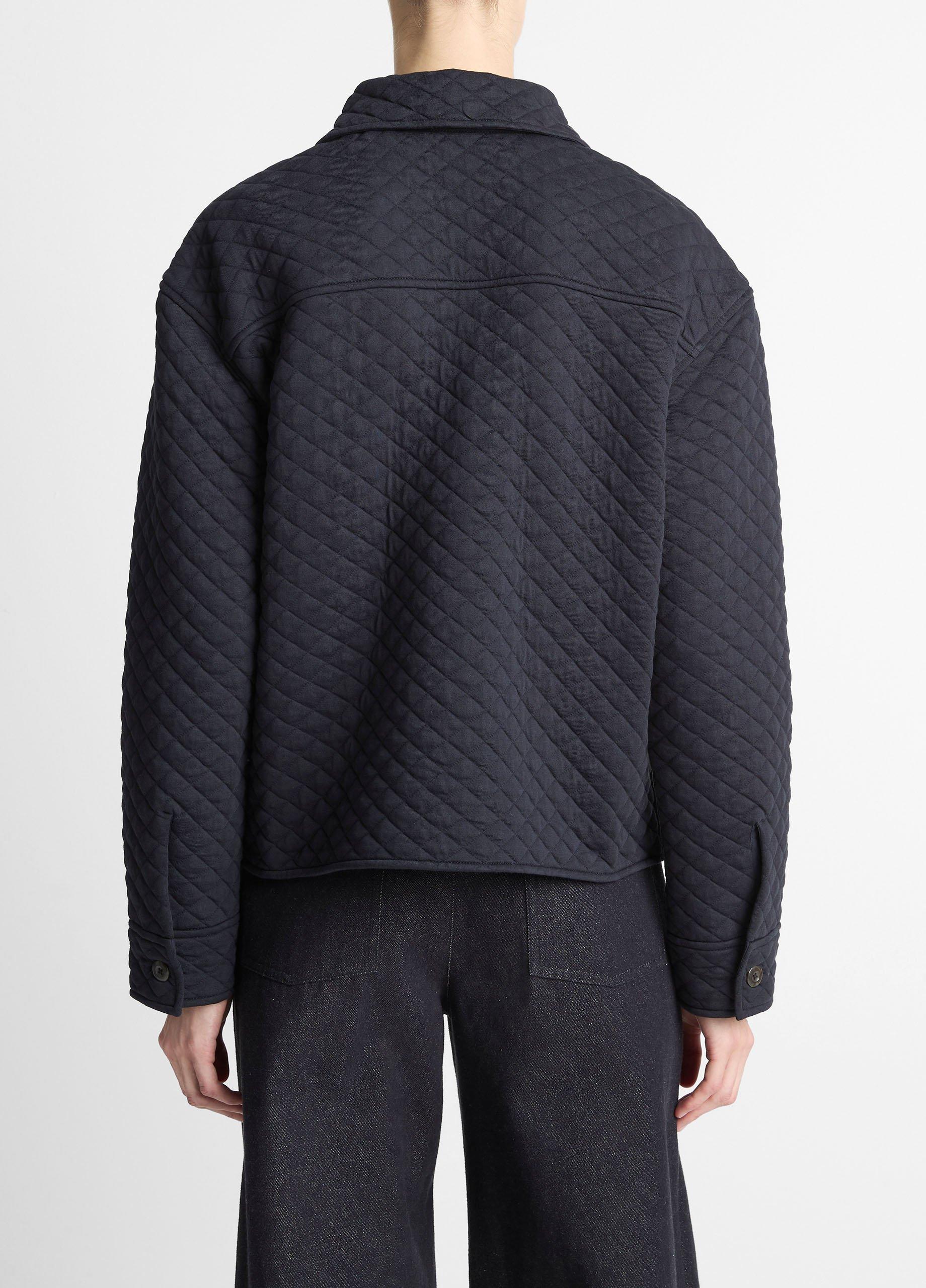 Quilted Cotton-Blend Collared Jacket in Jackets | Vince
