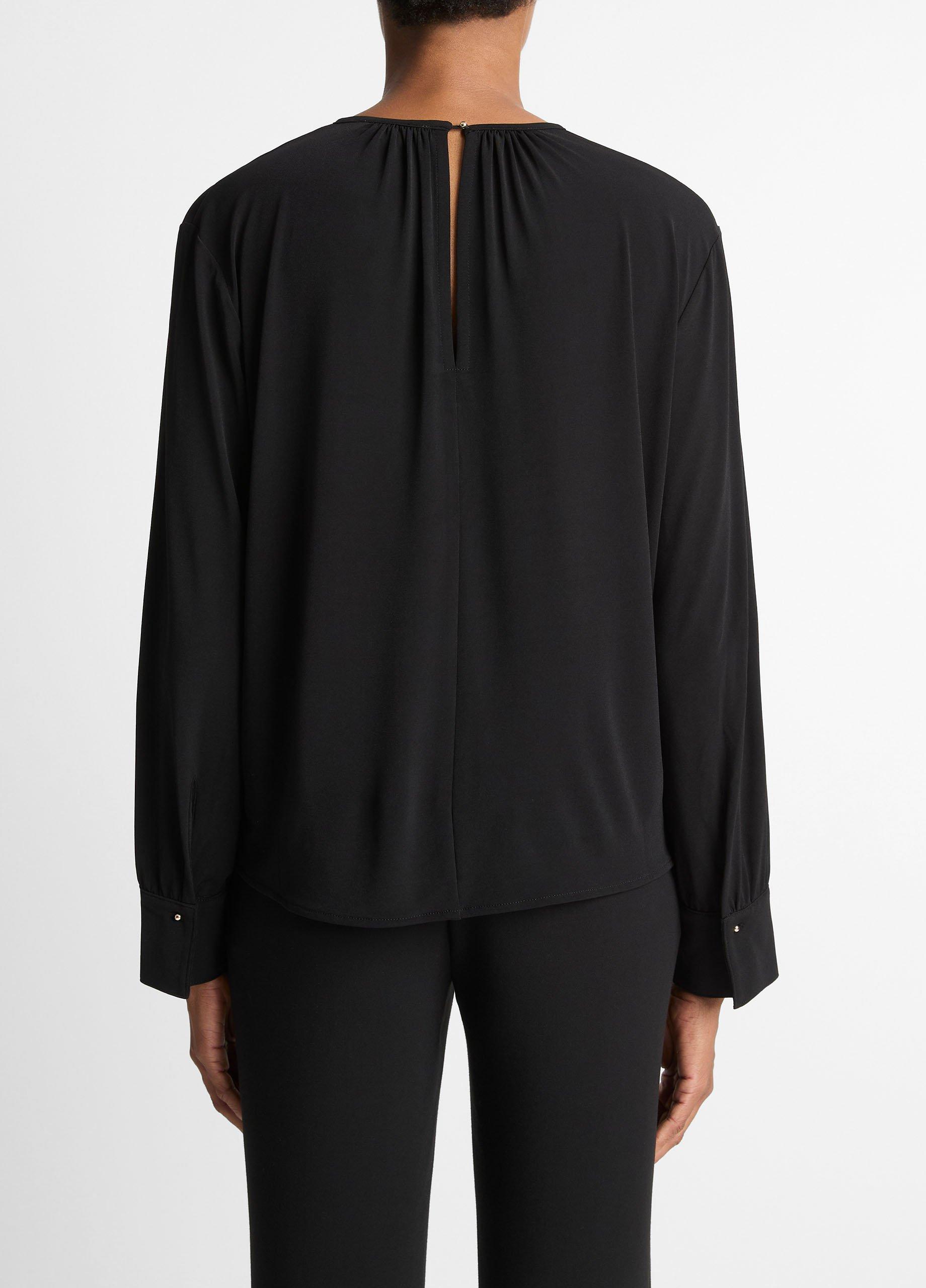 Matte Jersey Gathered Blouse image number 2