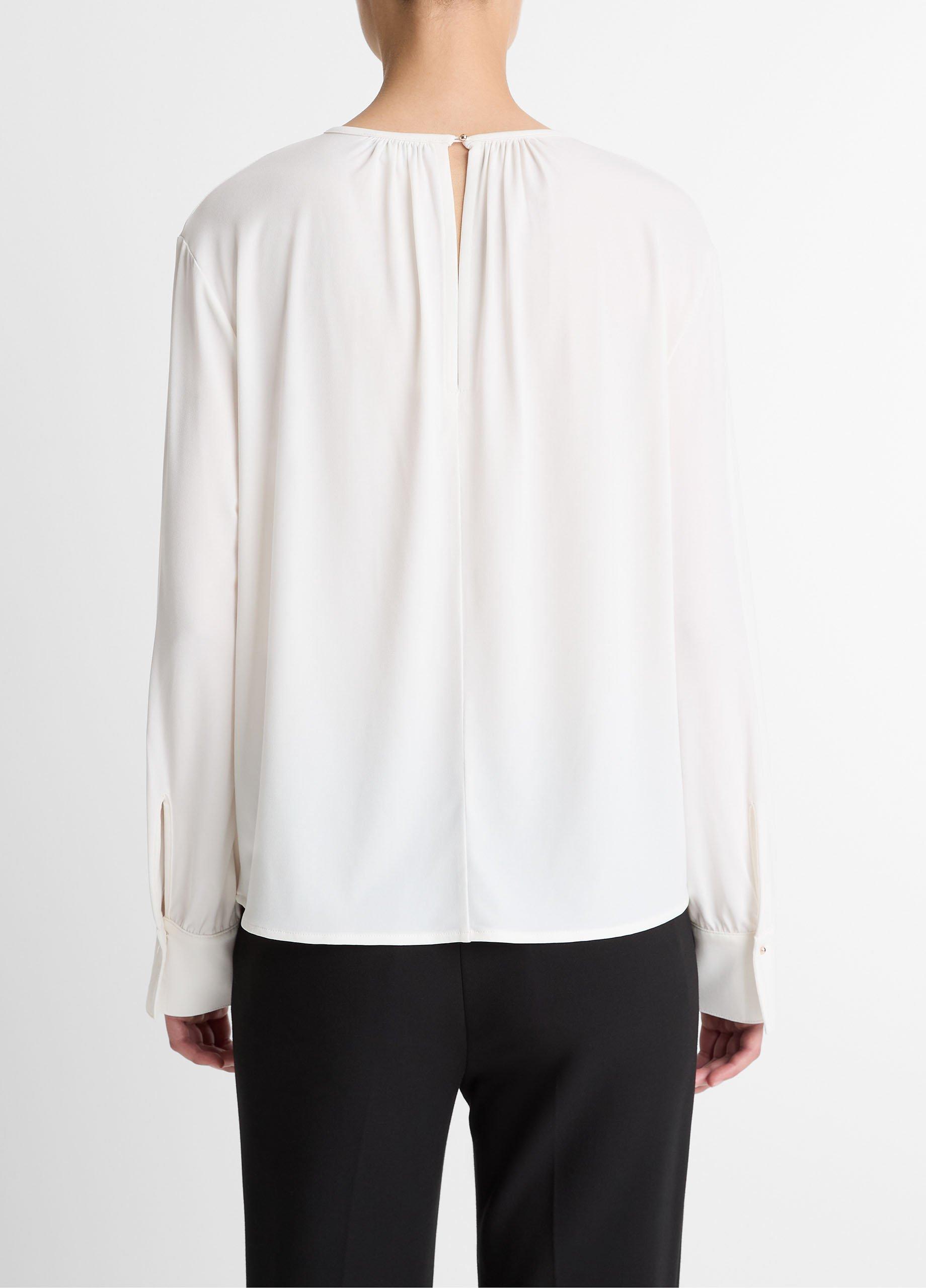 Matte Jersey Gathered Blouse image number 2