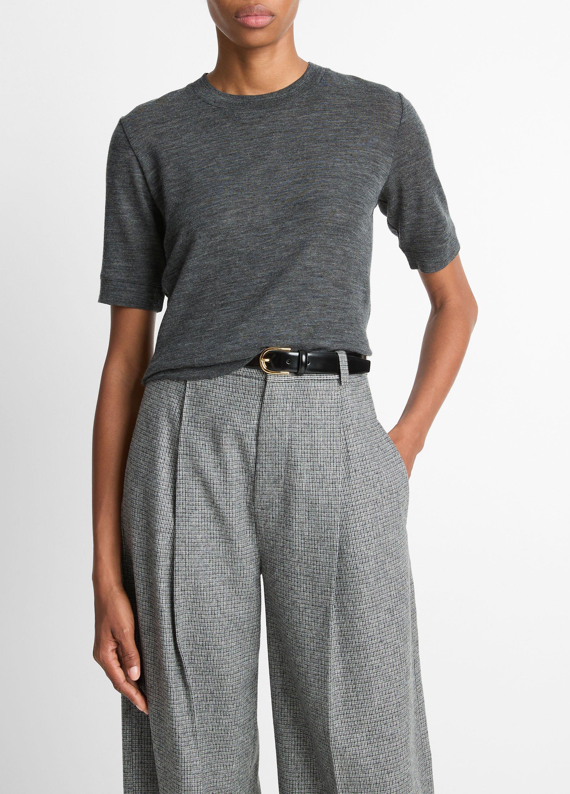 Wool Shrunken T-Shirt image number 0