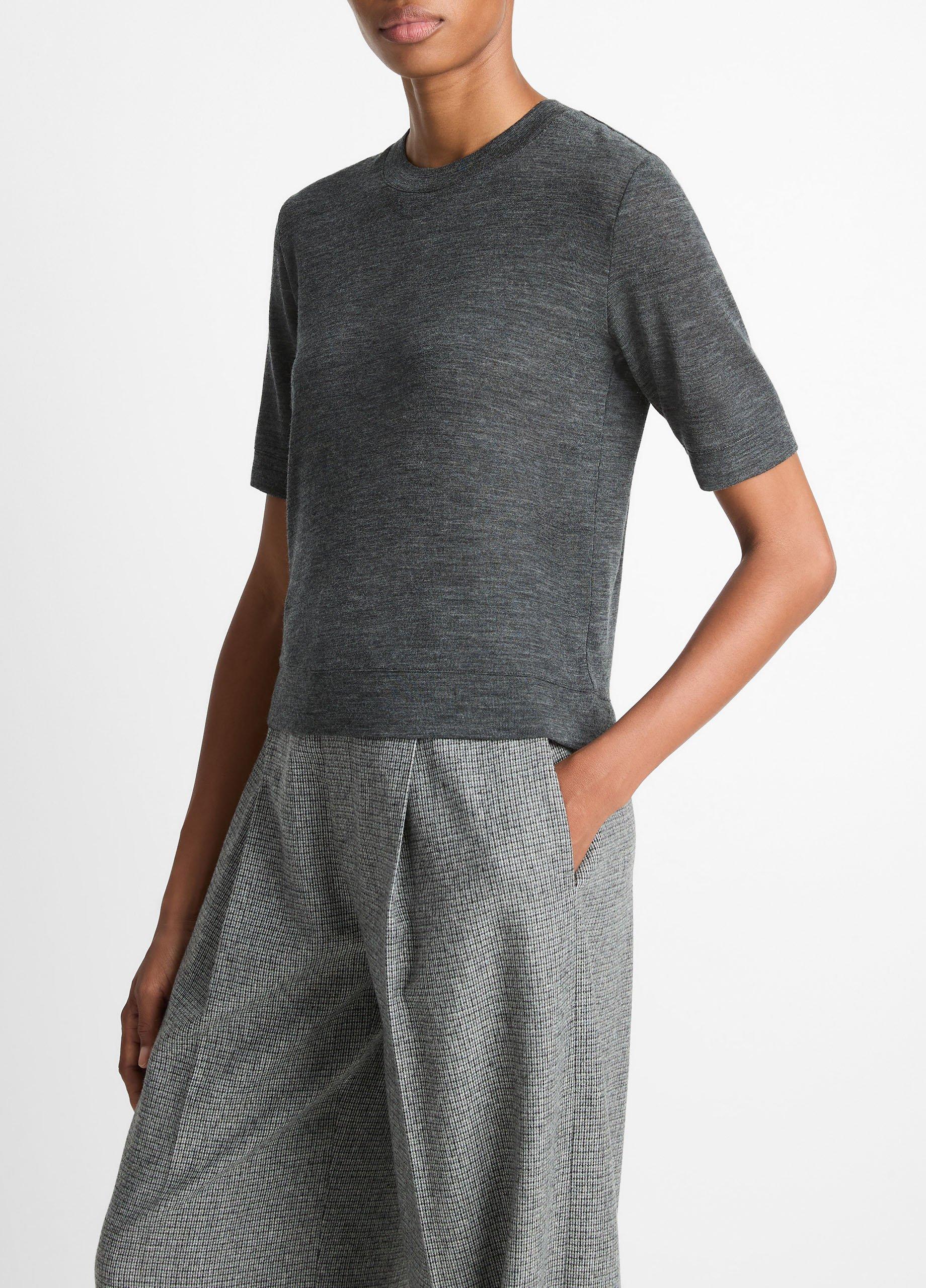 Wool Shrunken T-Shirt image number 1