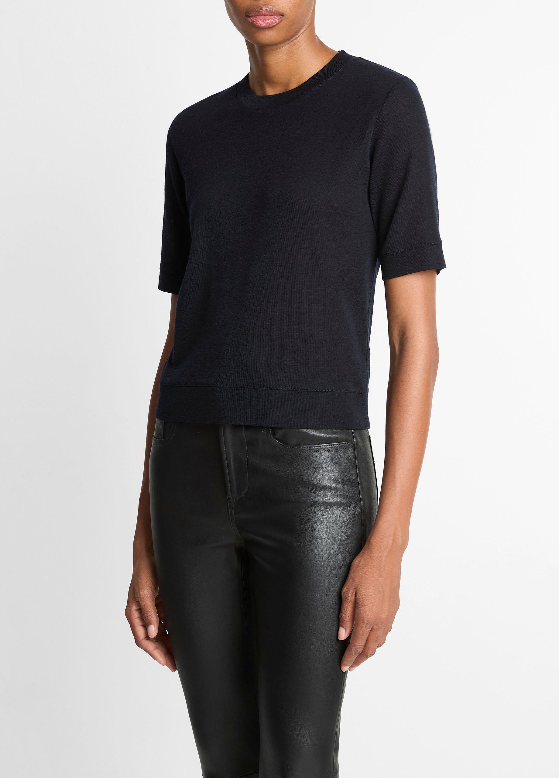 Wool Shrunken T-Shirt image number 1