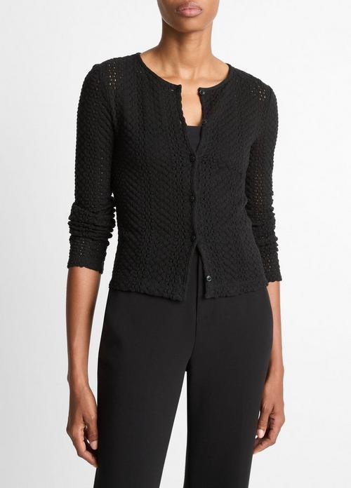 Textural Cotton Cardigan
