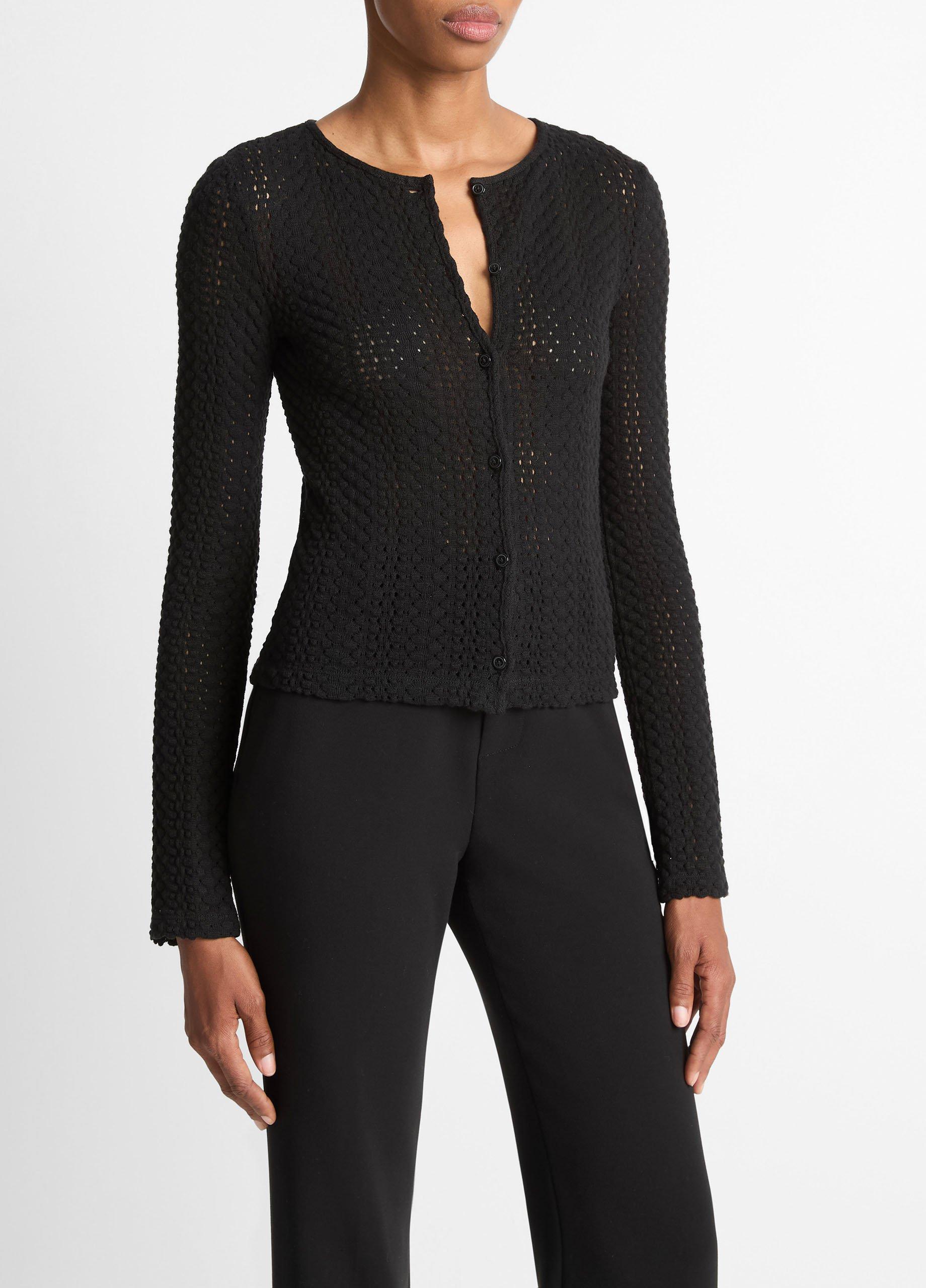 Textural Cotton Cardigan image number 1