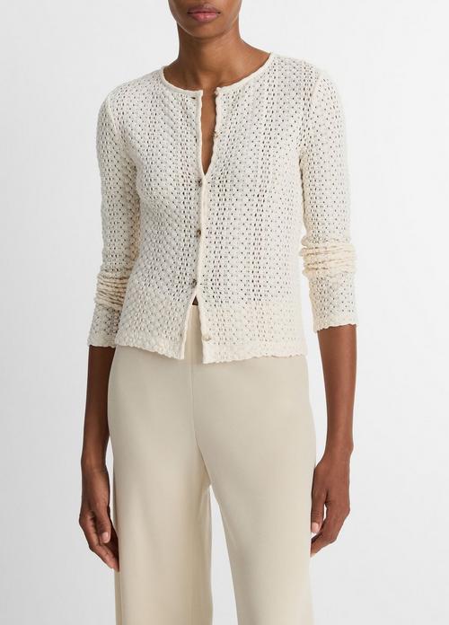 Textural Cotton Cardigan