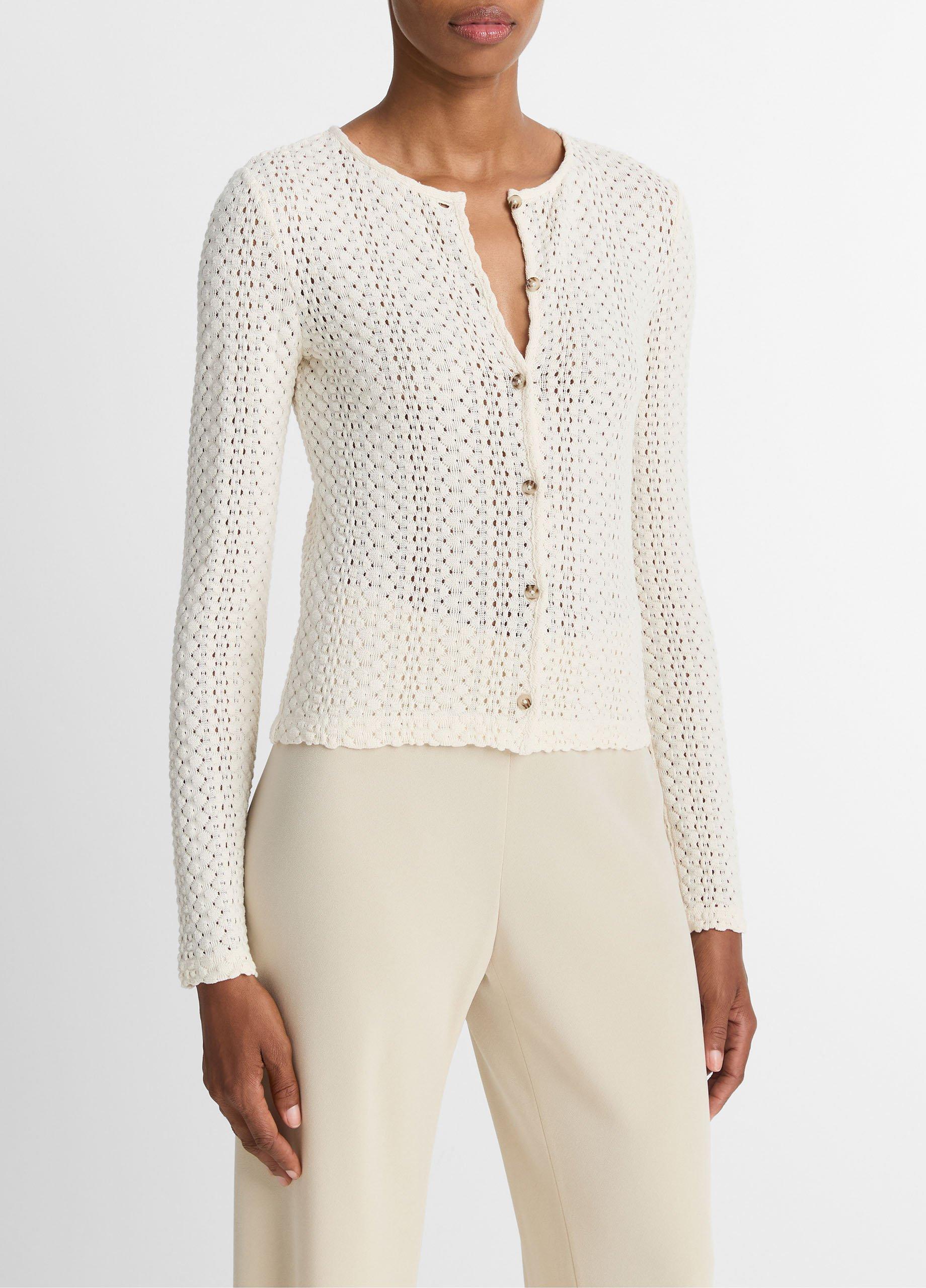 Textural Cotton Cardigan image number 1