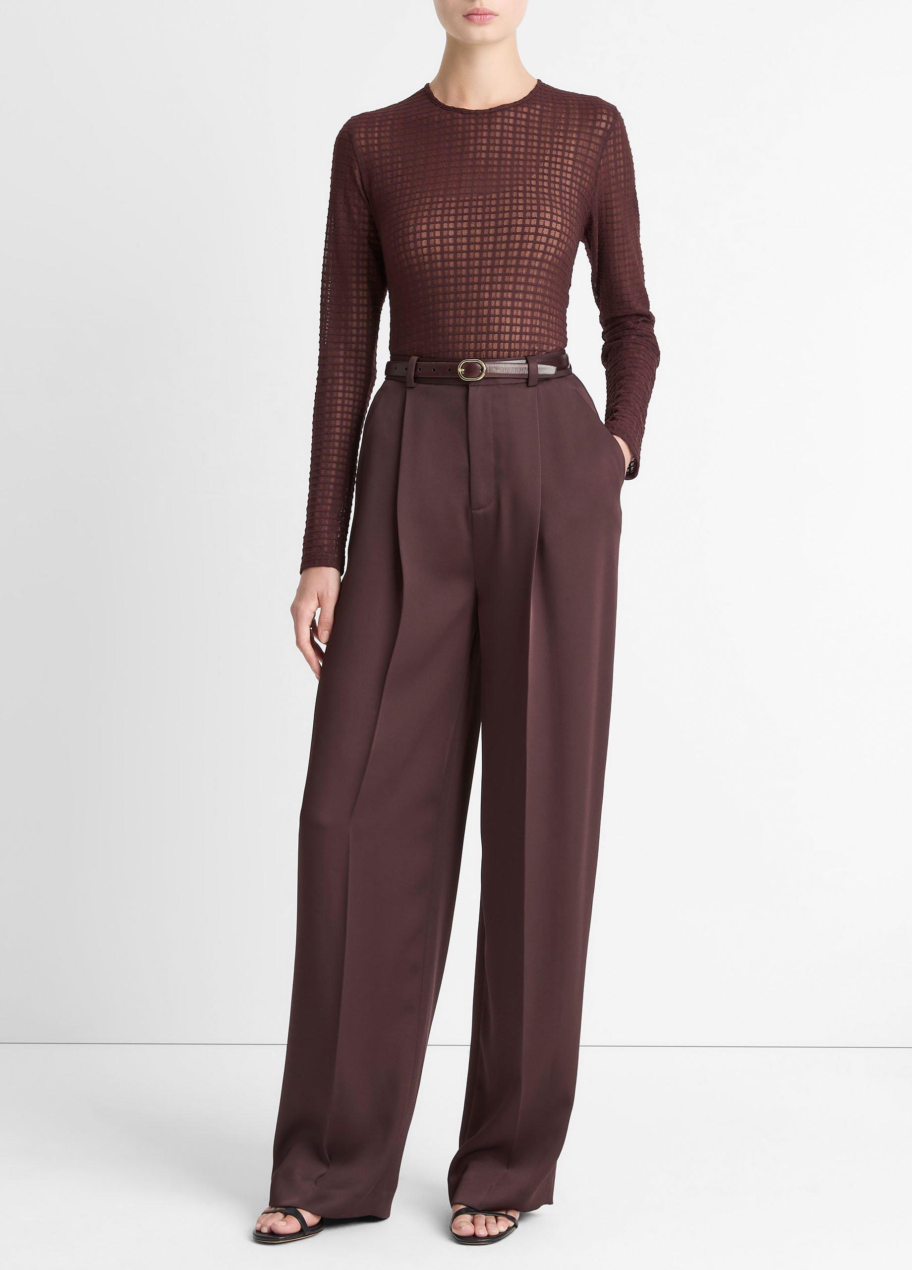 Shadow Grid Long-Sleeve Top image number 3