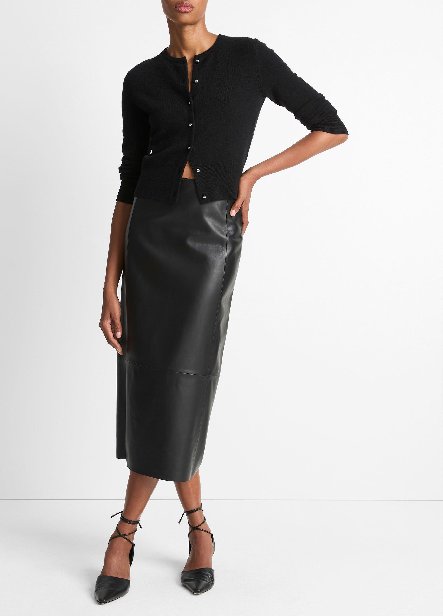 Metal-Button Wool & Cashmere-Blend Cardigan image number 3