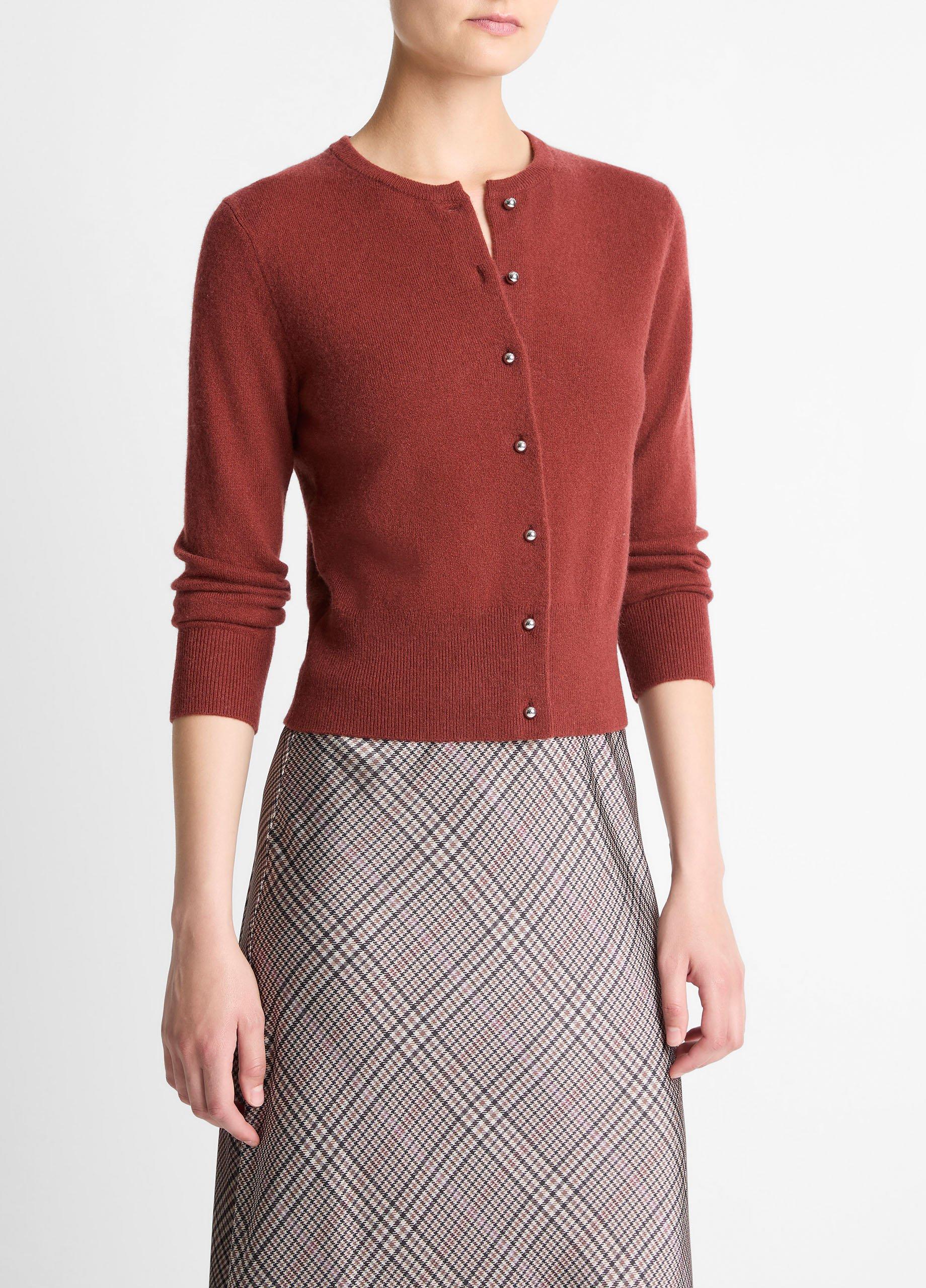 Metal-Button Wool & Cashmere-Blend Cardigan image number 1