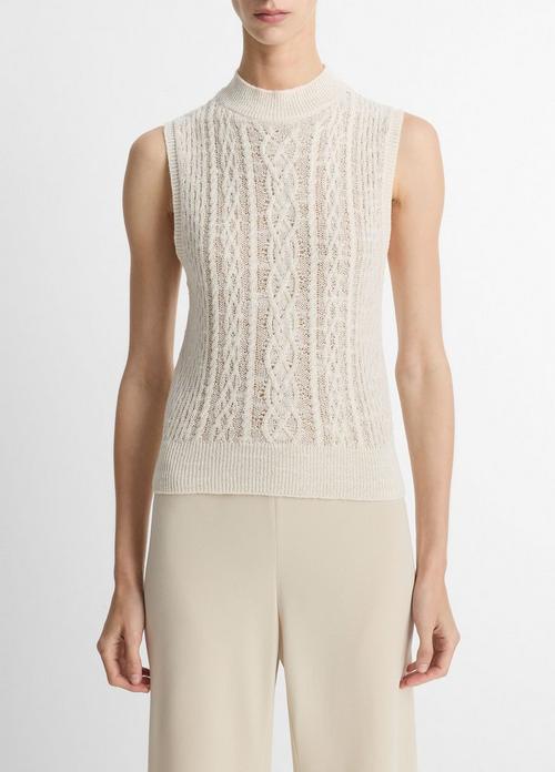 Cable Cotton-Blend Double-Layer Shell