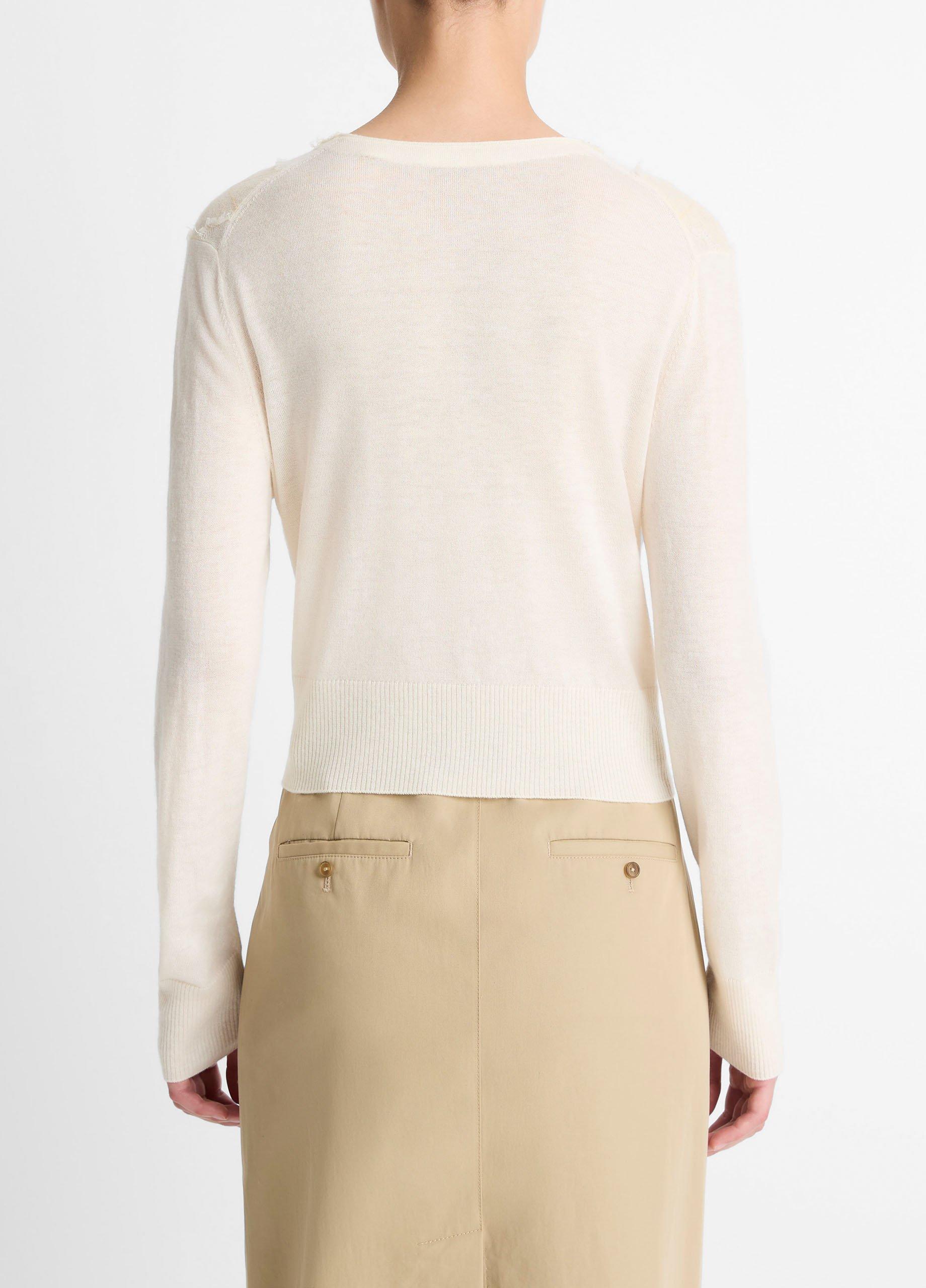 Hand-Cut Argyle Wool-Blend Cardigan image number 2