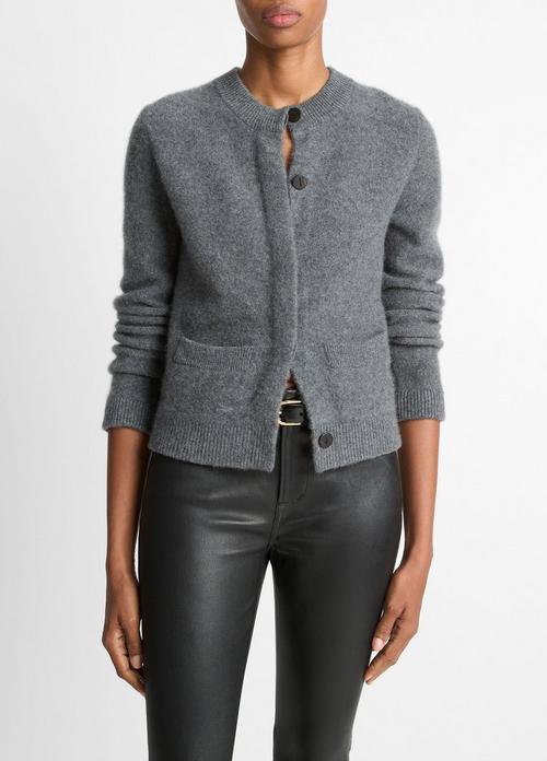 Plush Cashmere Shrunken Cardigan
