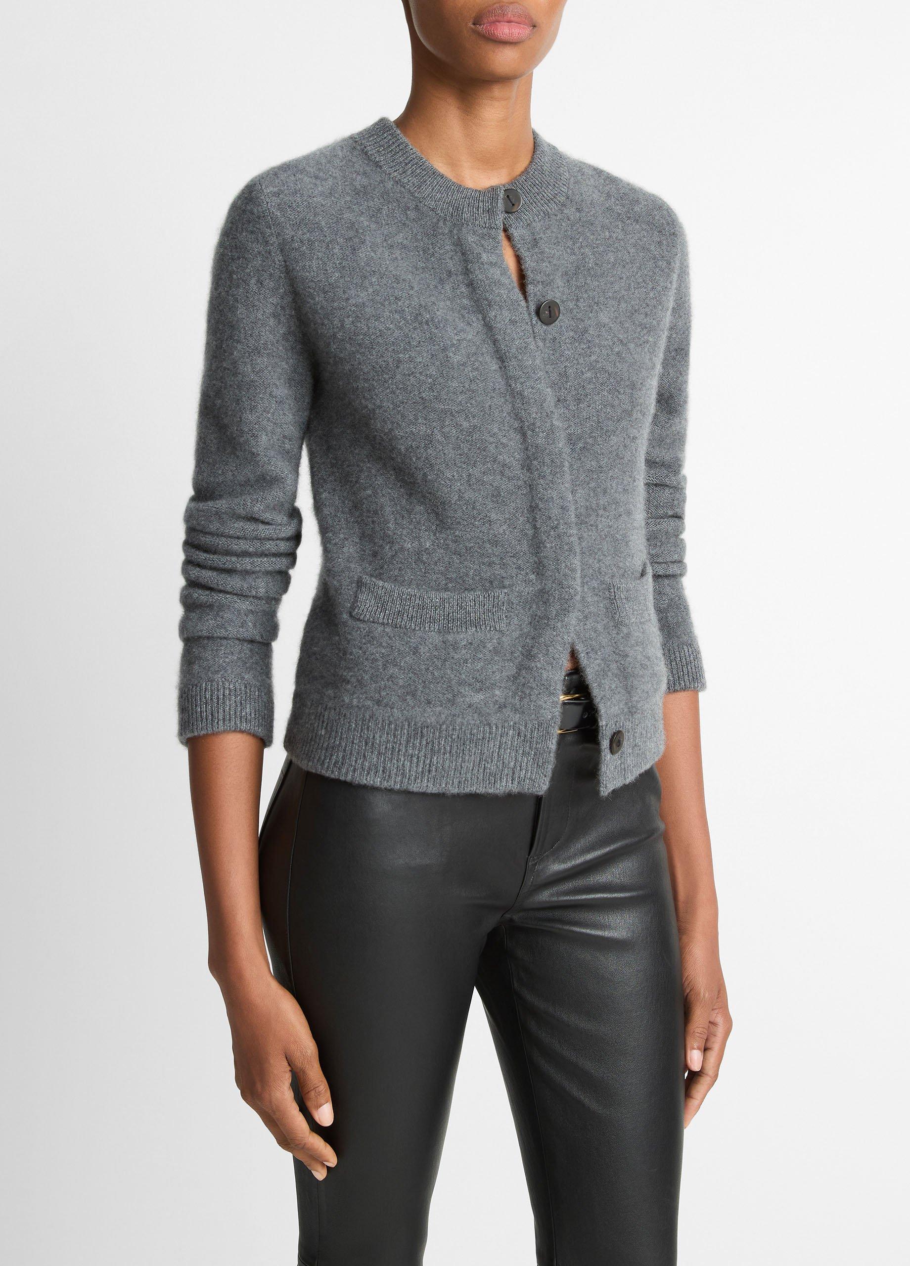 Plush Cashmere Shrunken Cardigan image number 1