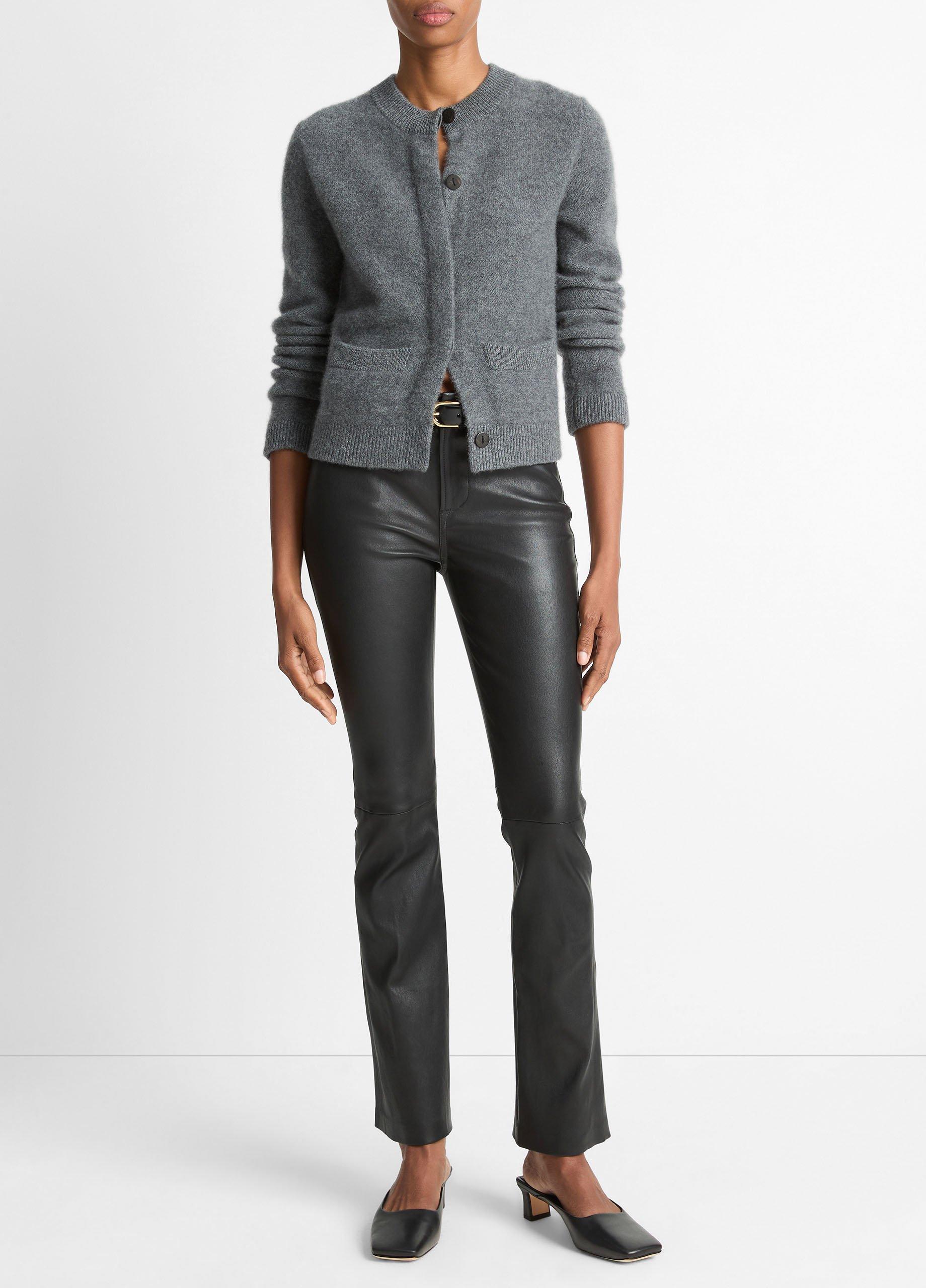 Plush Cashmere Shrunken Cardigan image number 3