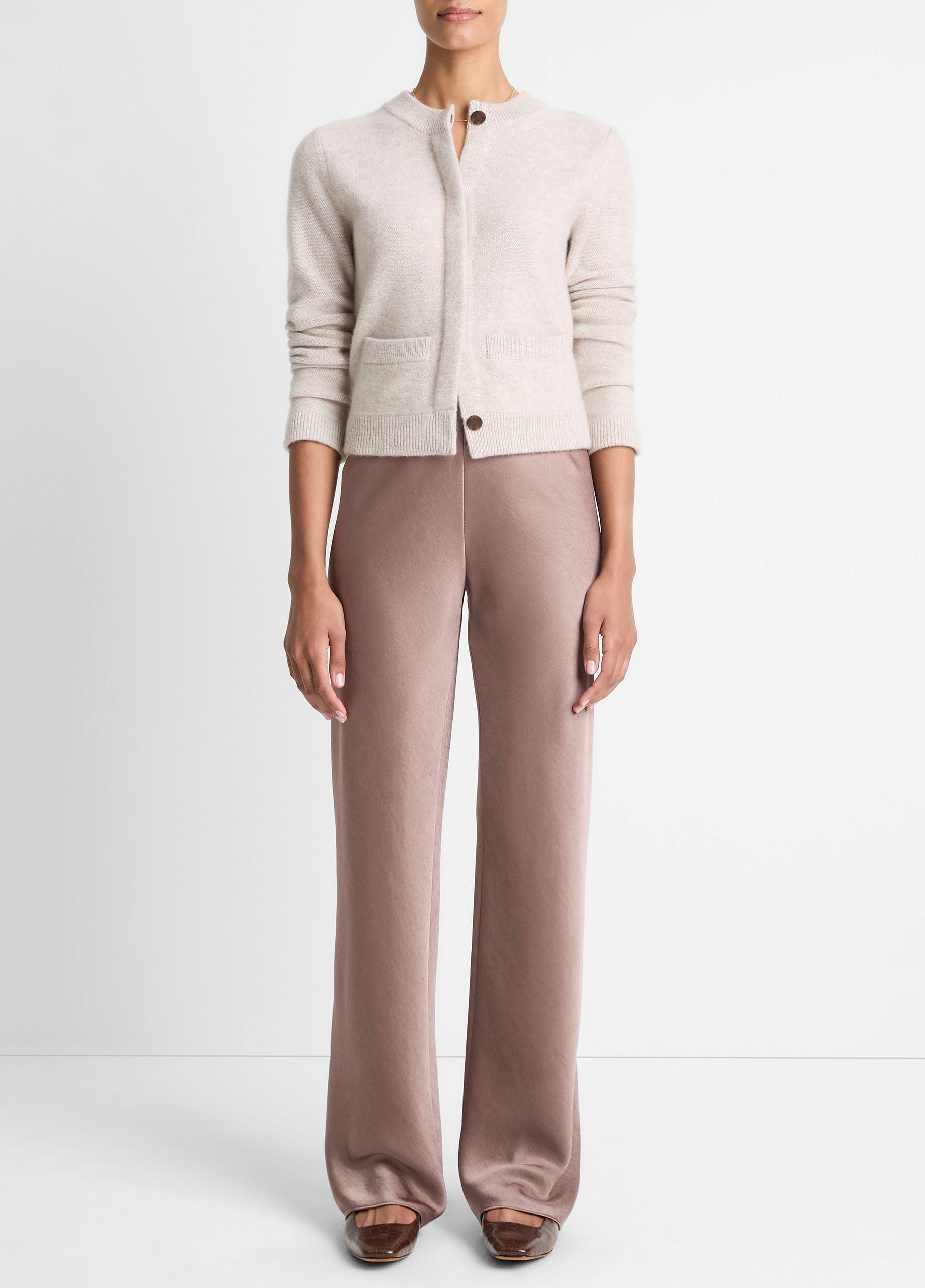 Plush Cashmere Shrunken Cardigan image number 3