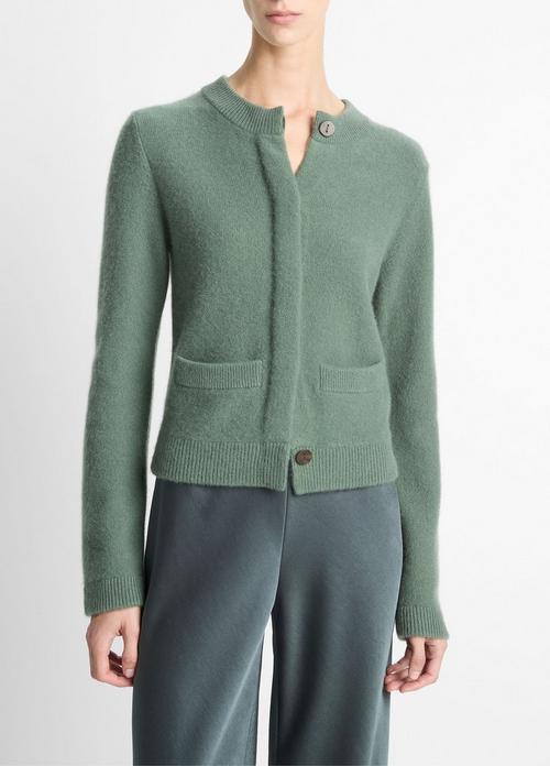 Plush Cashmere Shrunken Cardigan