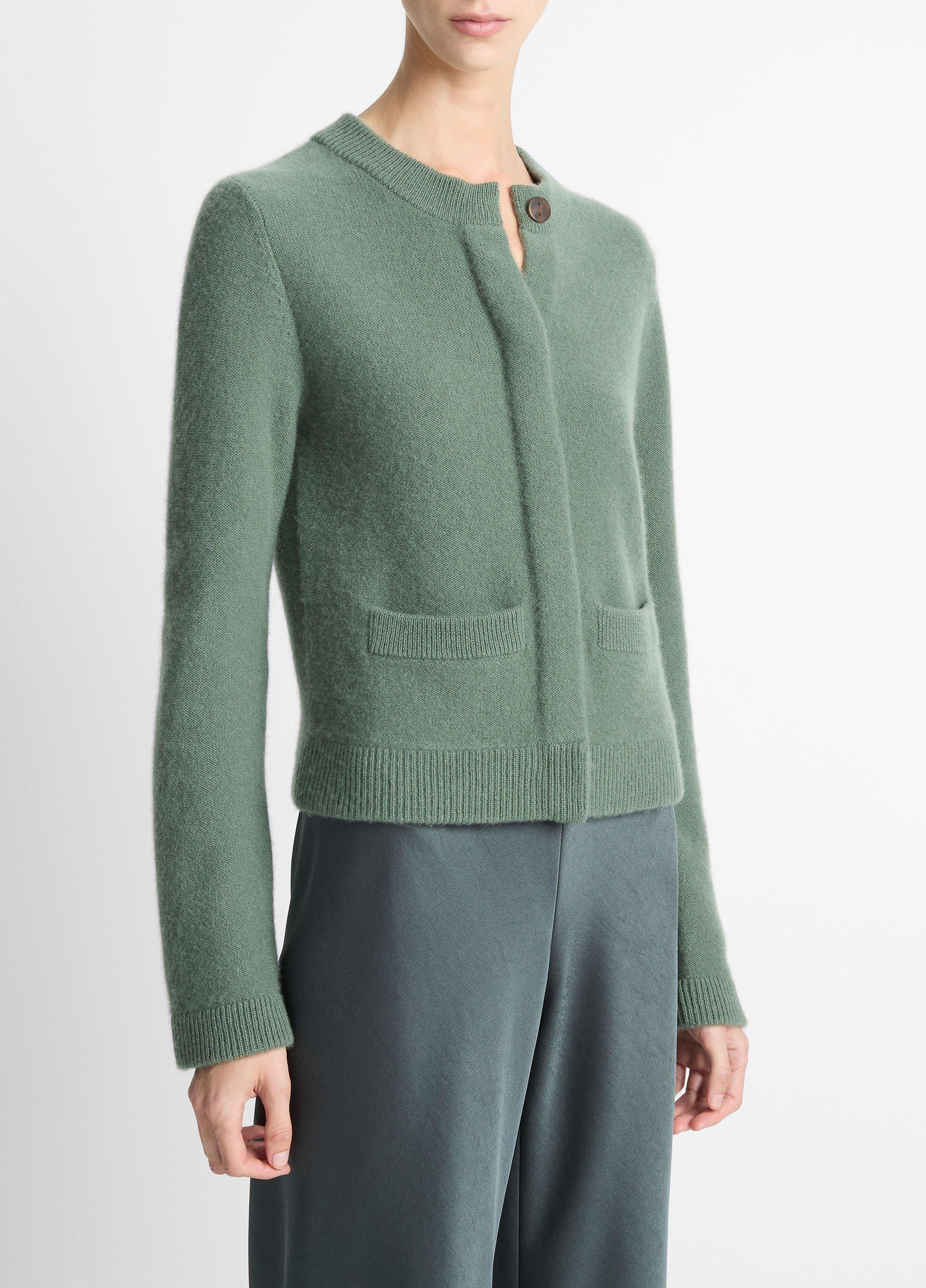 Plush Cashmere Shrunken Cardigan image number 1