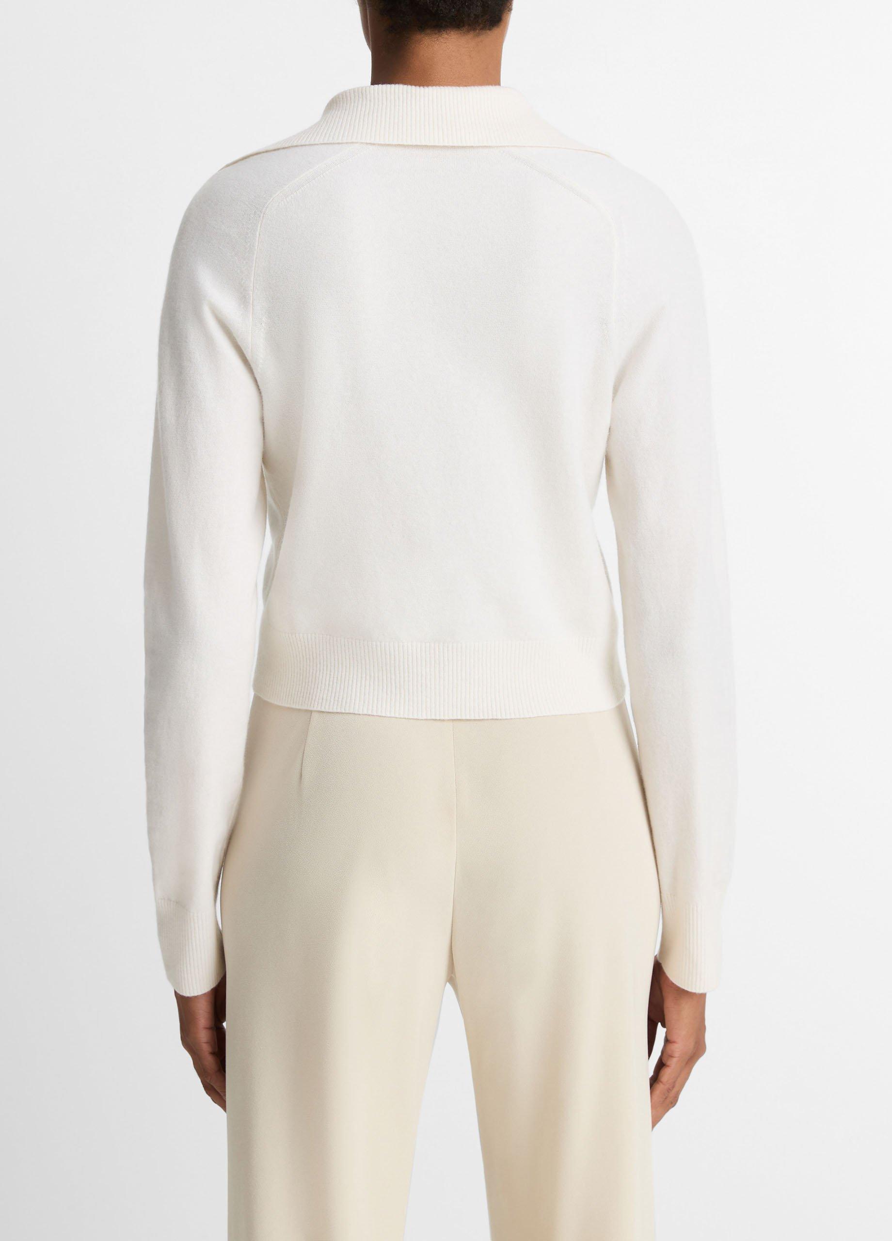 Wool & Cashmere-Blend Polo Cardigan image number 2