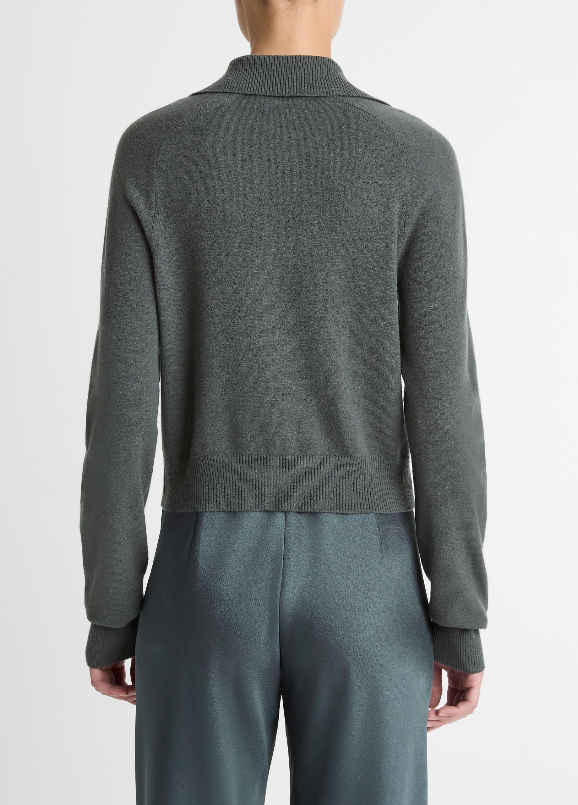 Wool & Cashmere-Blend Polo Cardigan image number 2