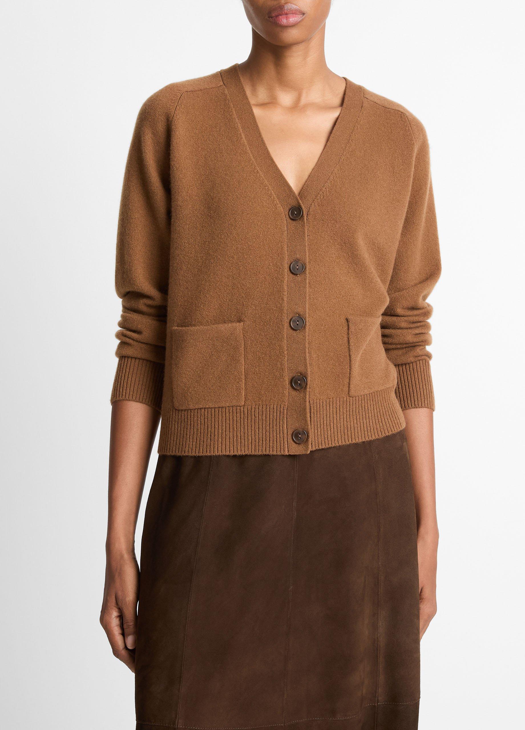 Wool & Cashmere-Blend Pocket V-Neck Cardigan image number 0