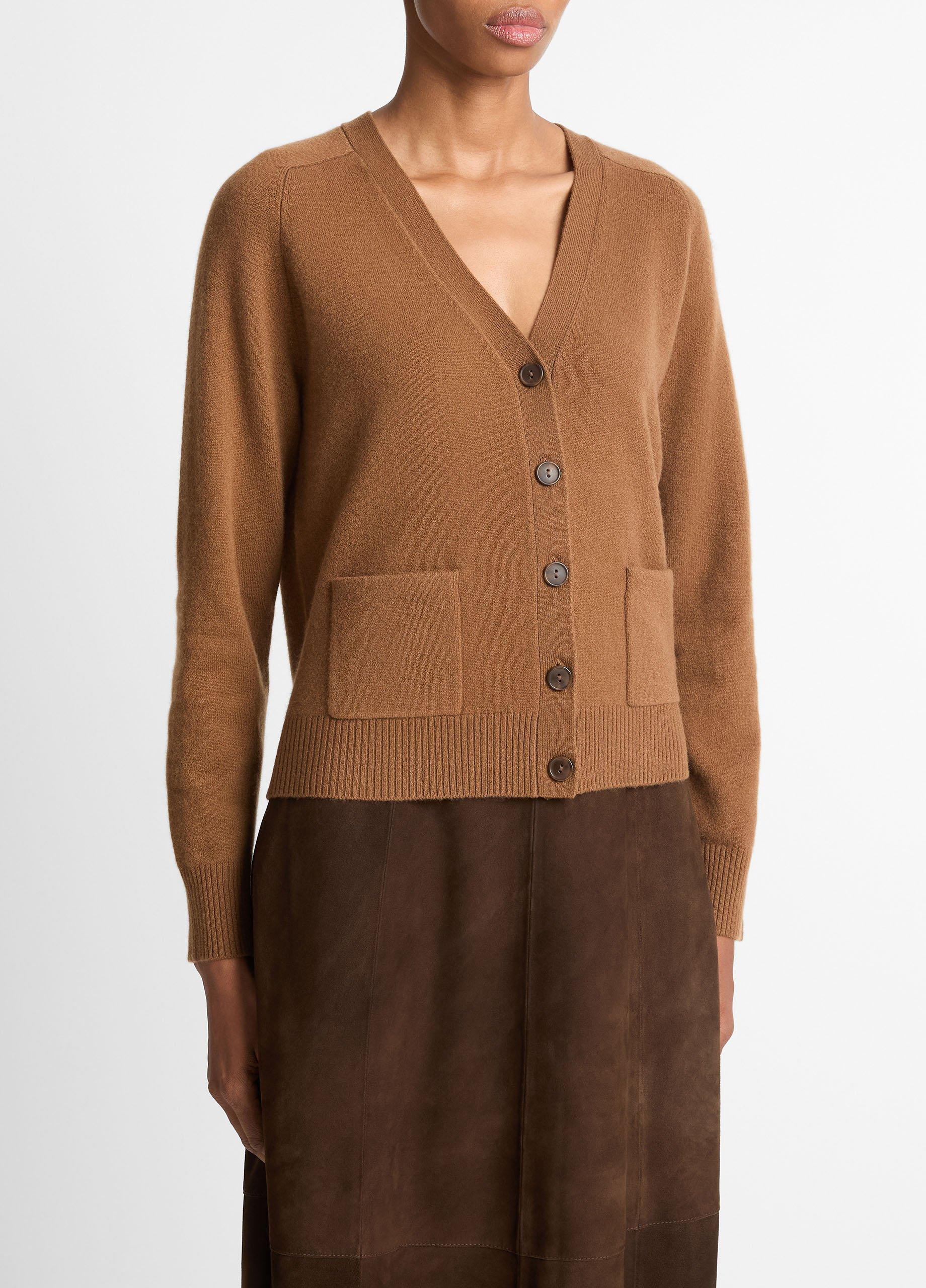 Wool & Cashmere-Blend Pocket V-Neck Cardigan image number 1
