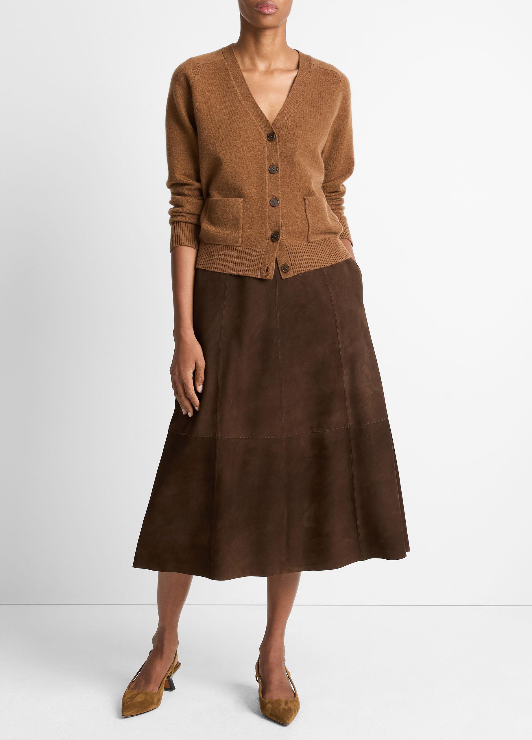 Wool & Cashmere-Blend Pocket V-Neck Cardigan image number 3