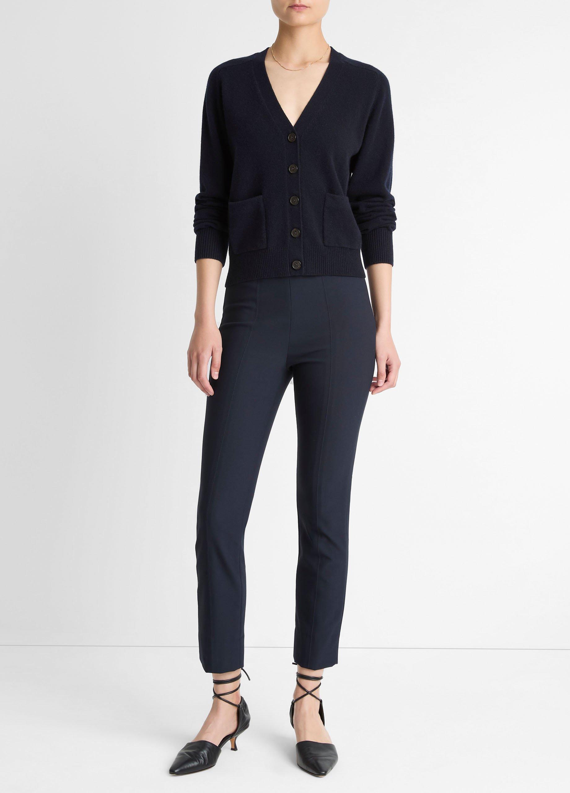 Wool & Cashmere-Blend Pocket V-Neck Cardigan image number 3