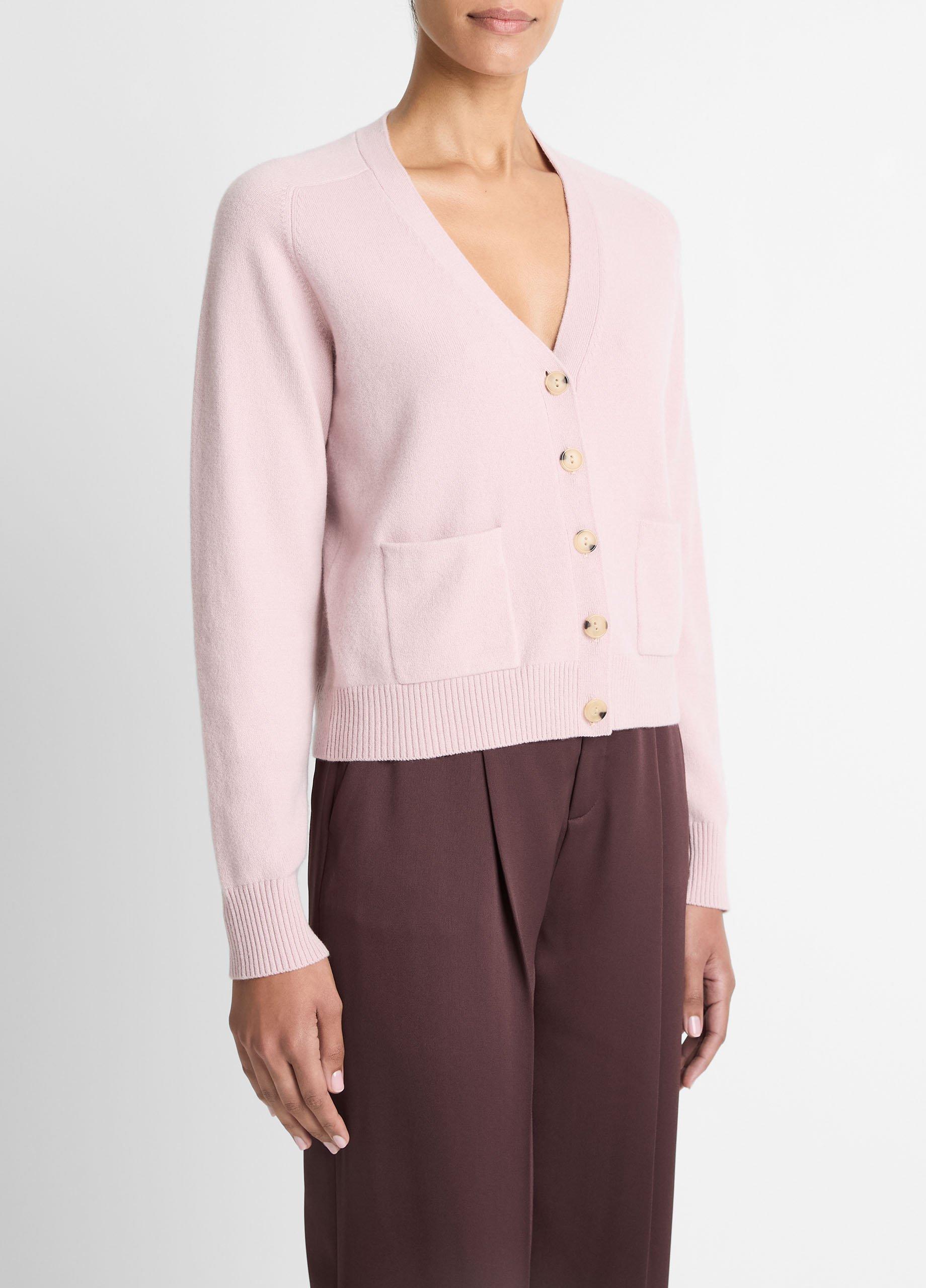 Wool & Cashmere-Blend Pocket V-Neck Cardigan image number 1