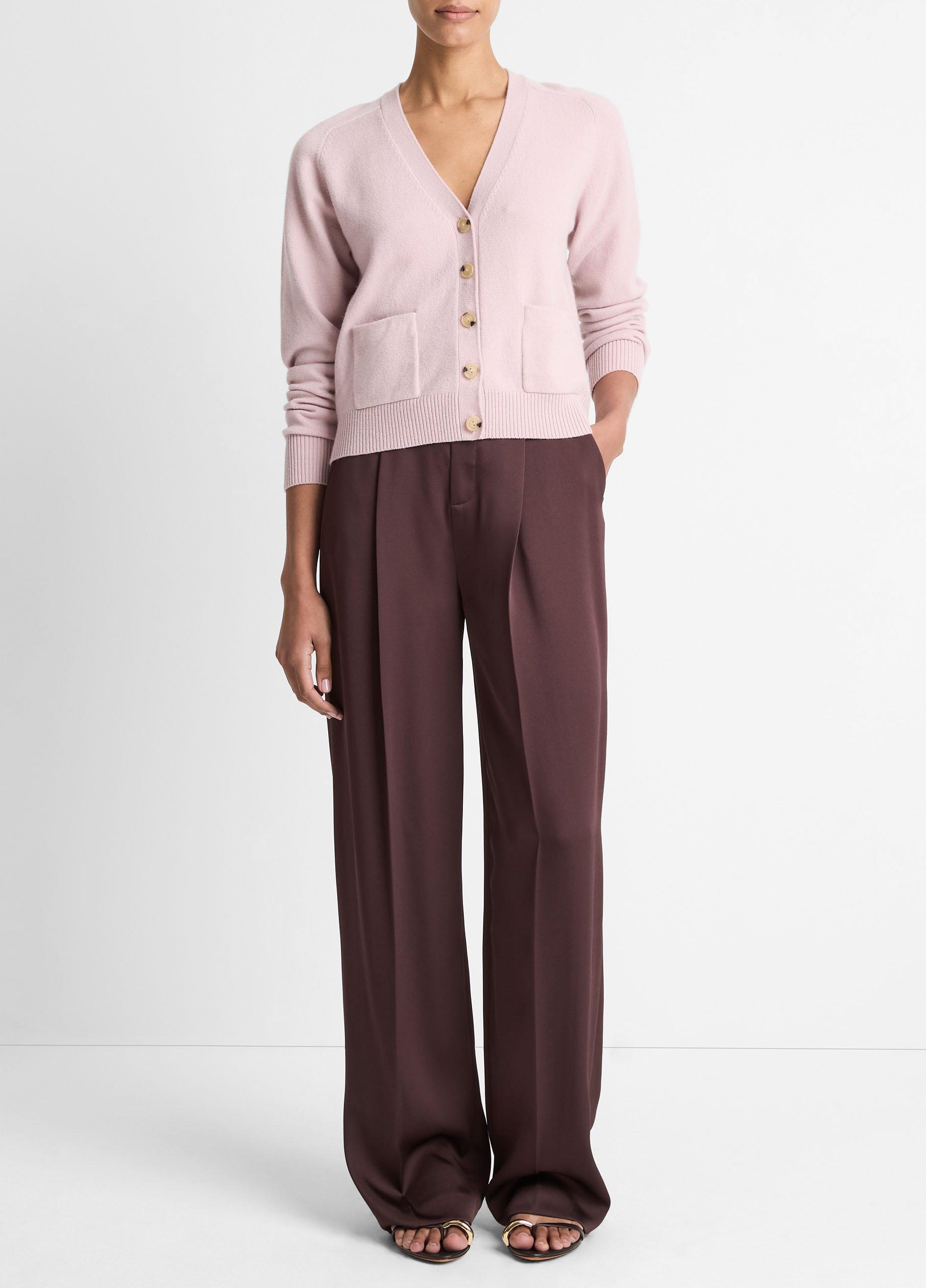 Wool & Cashmere-Blend Pocket V-Neck Cardigan image number 3