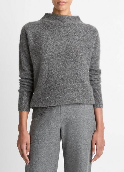 Donegal Cashmere Funnel-Neck Sweater