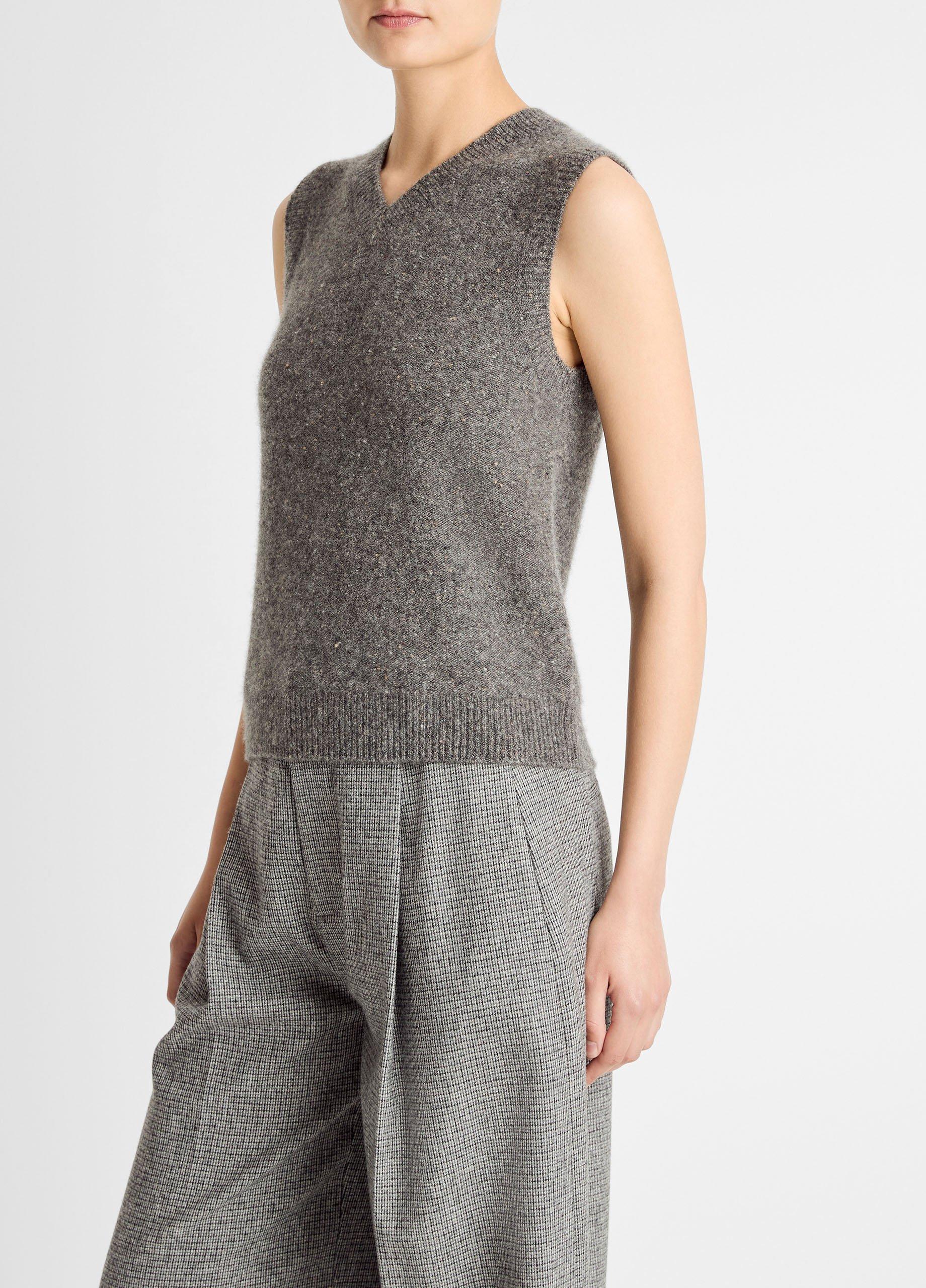 Donegal Plush Cashmere Sweater Vest image number 1