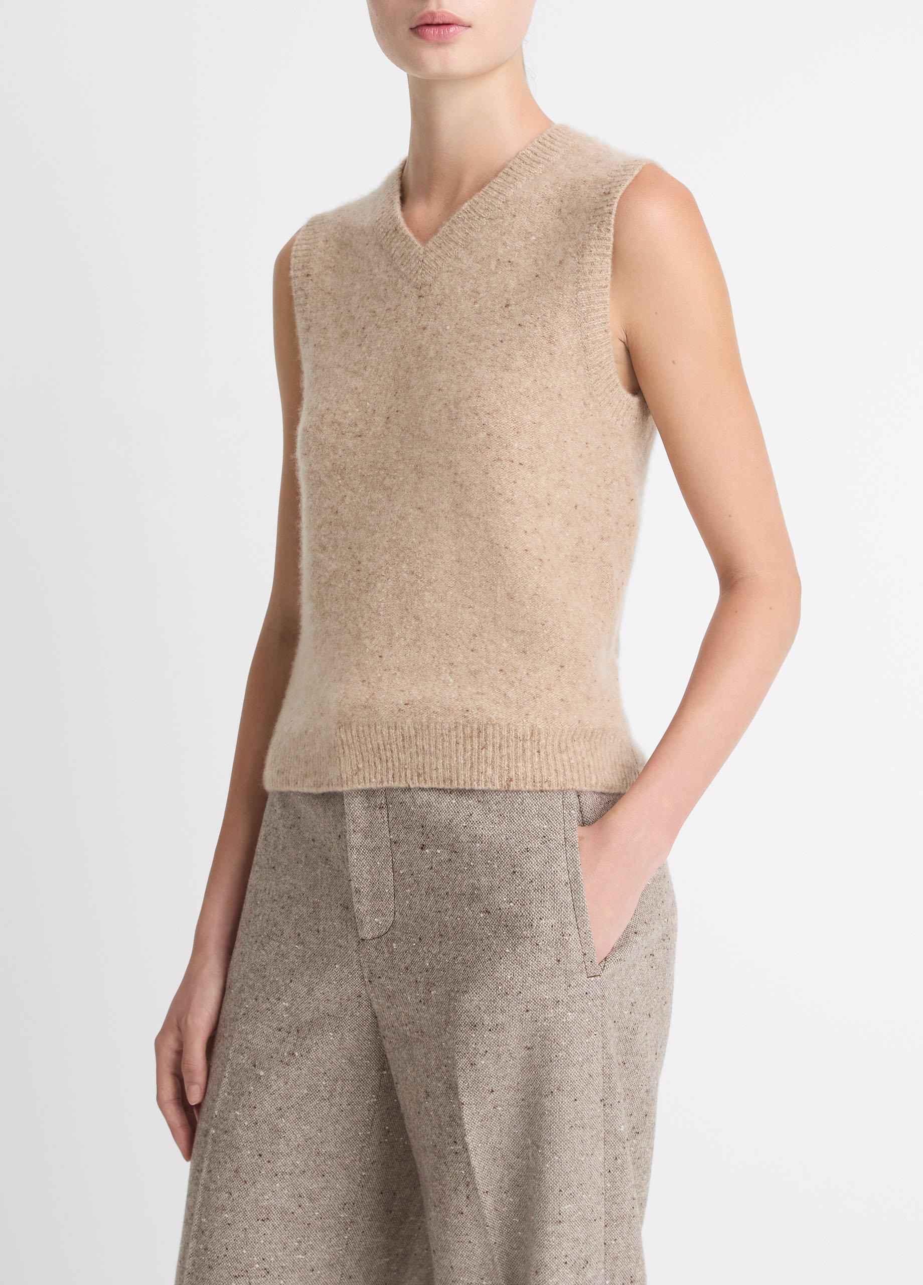 Donegal Plush Cashmere Sweater Vest image number 1