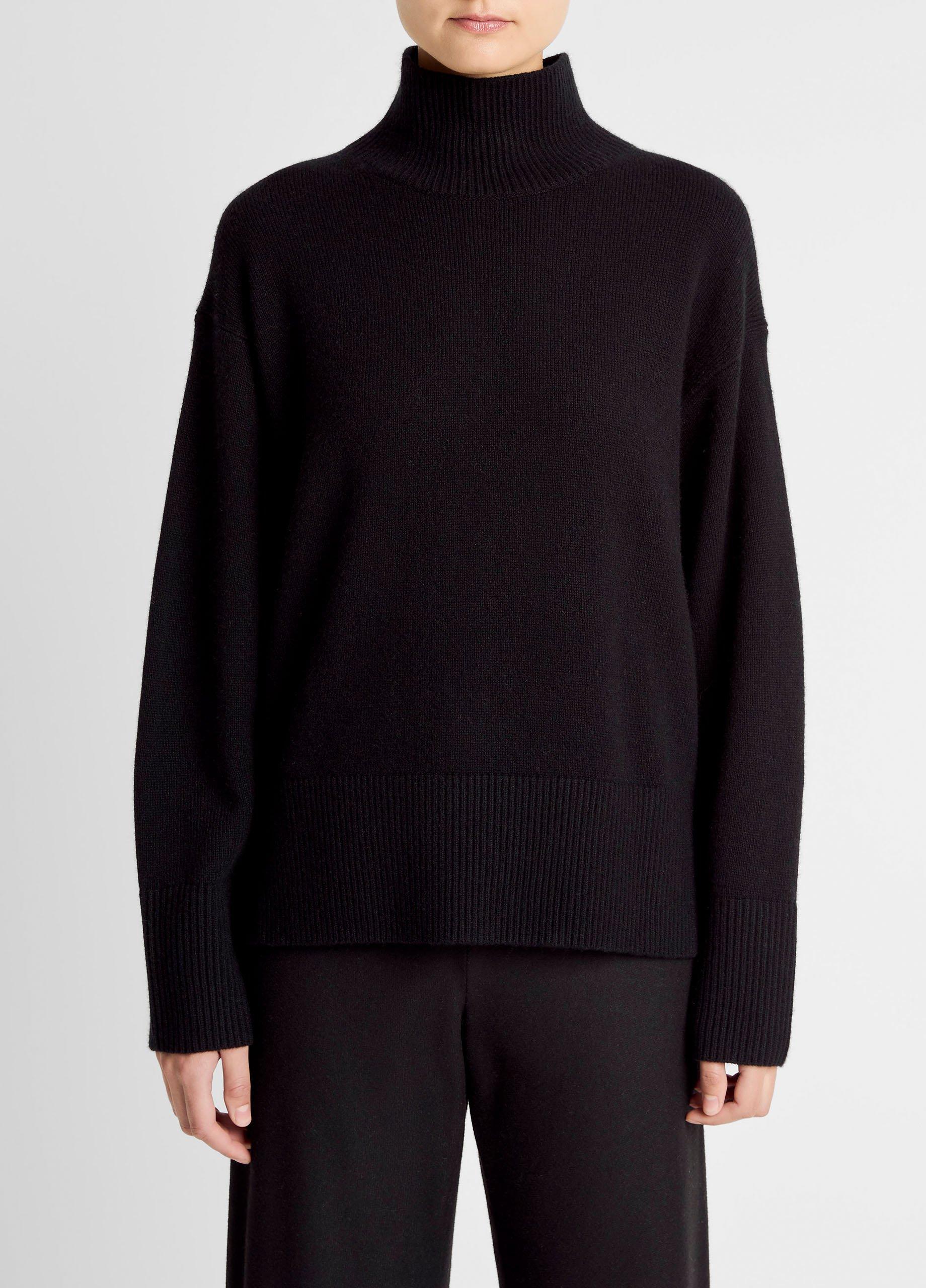Wool-Cashmere Side-Slit Turtleneck Sweater image number 0