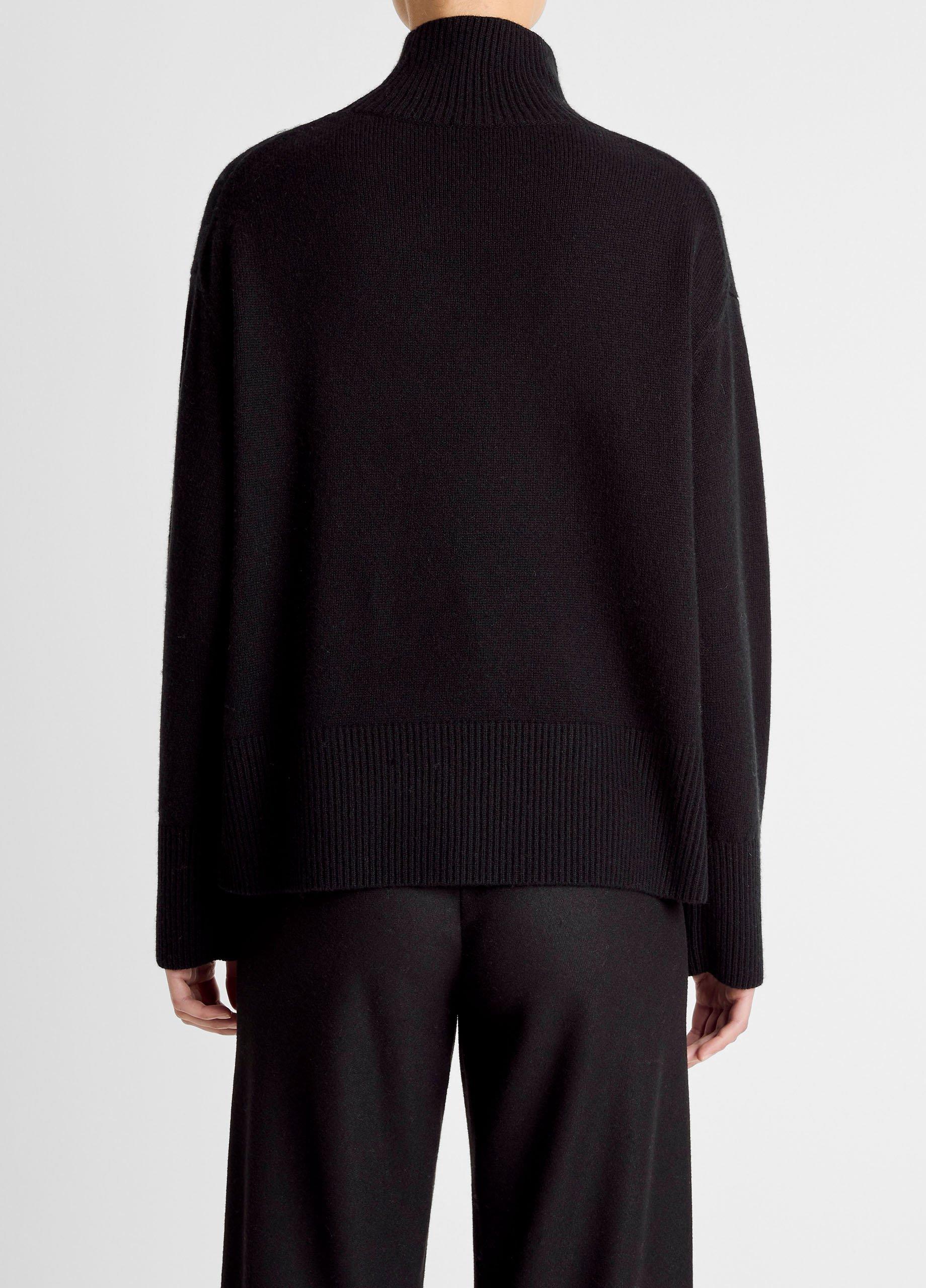 Wool-Cashmere Side-Slit Turtleneck Sweater image number 2