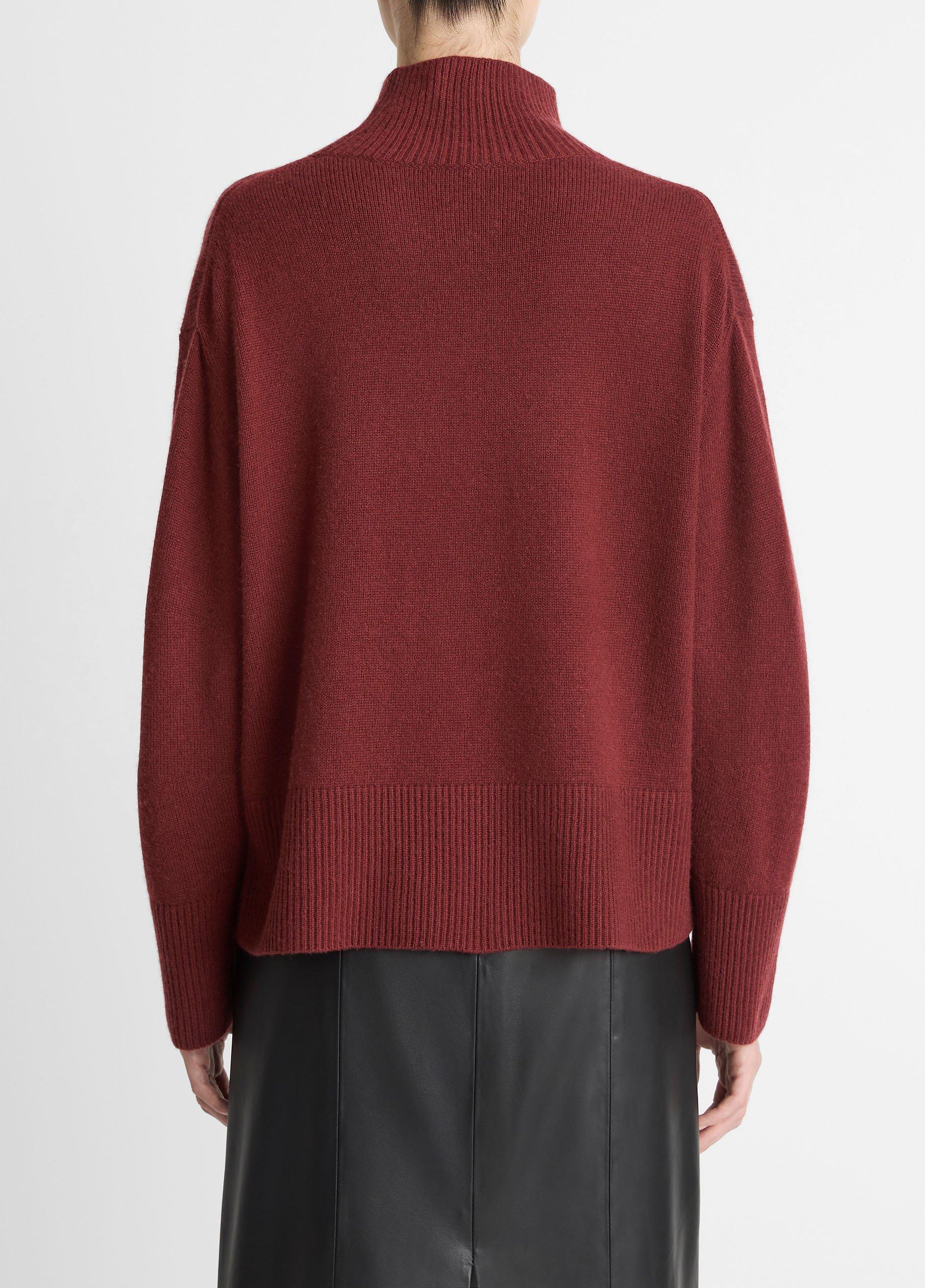 Wool-Cashmere Side-Slit Turtleneck Sweater image number 2