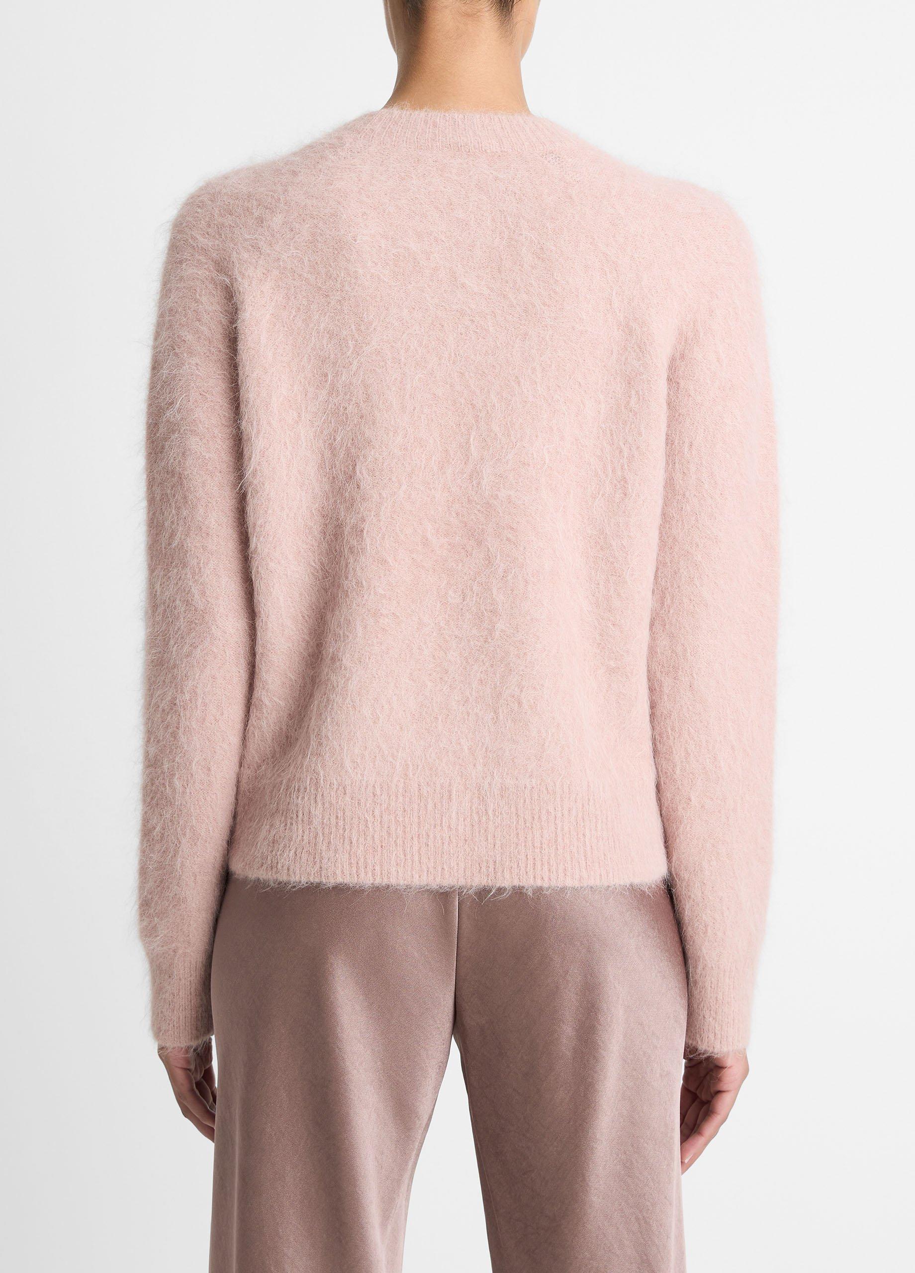 Brushed Alpaca-Blend Crew Neck Sweater image number 2