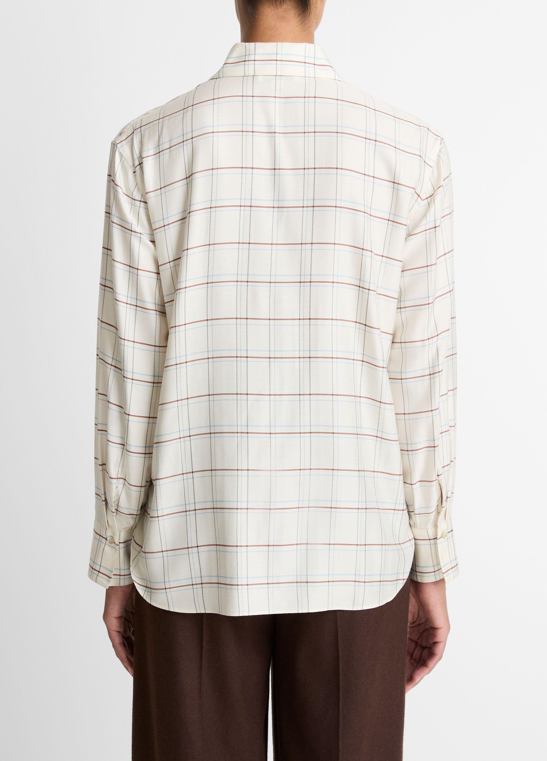 Checked Plaid Button-Front Shirt image number 2