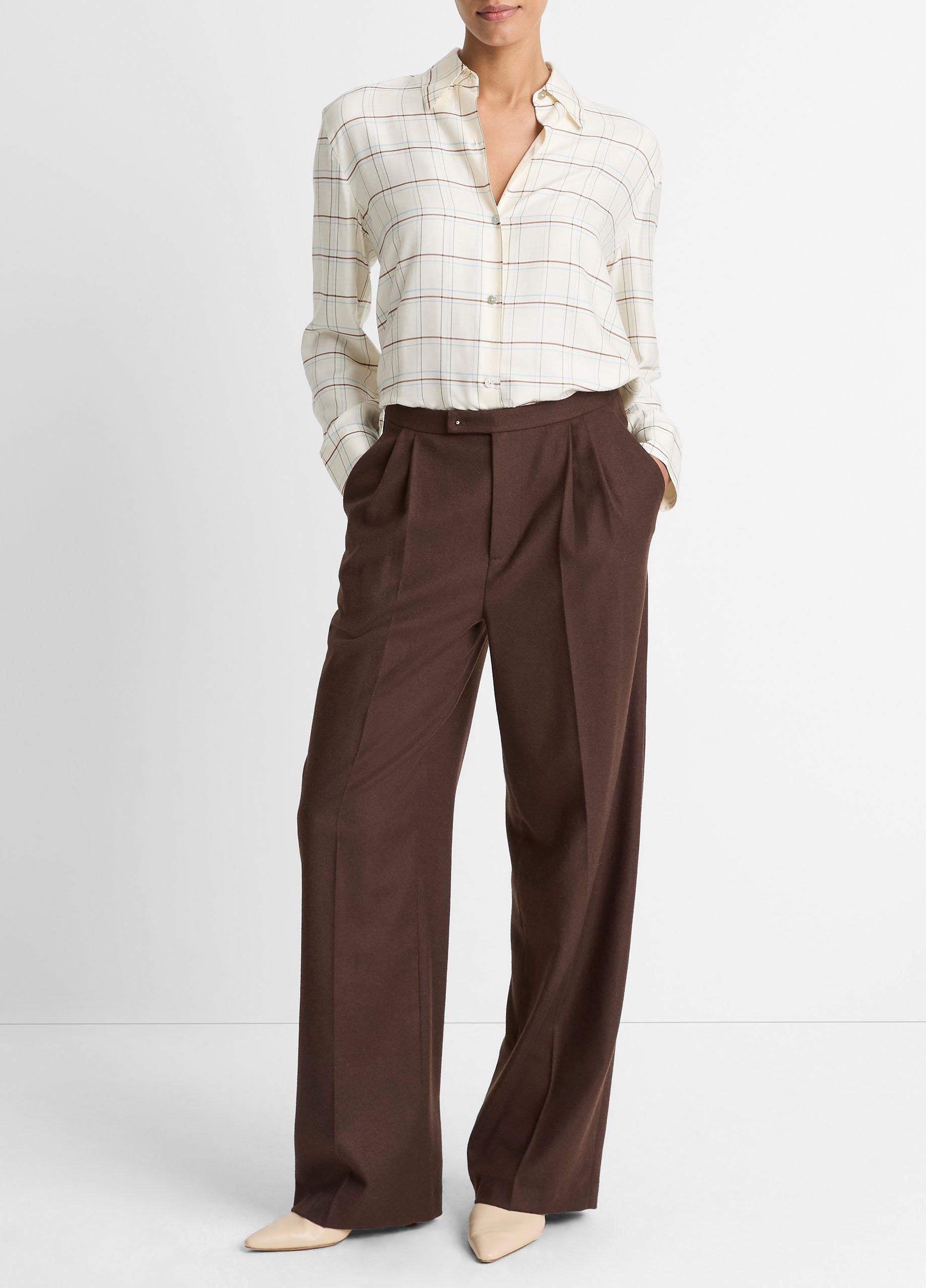 Checked Plaid Button-Front Shirt image number 3