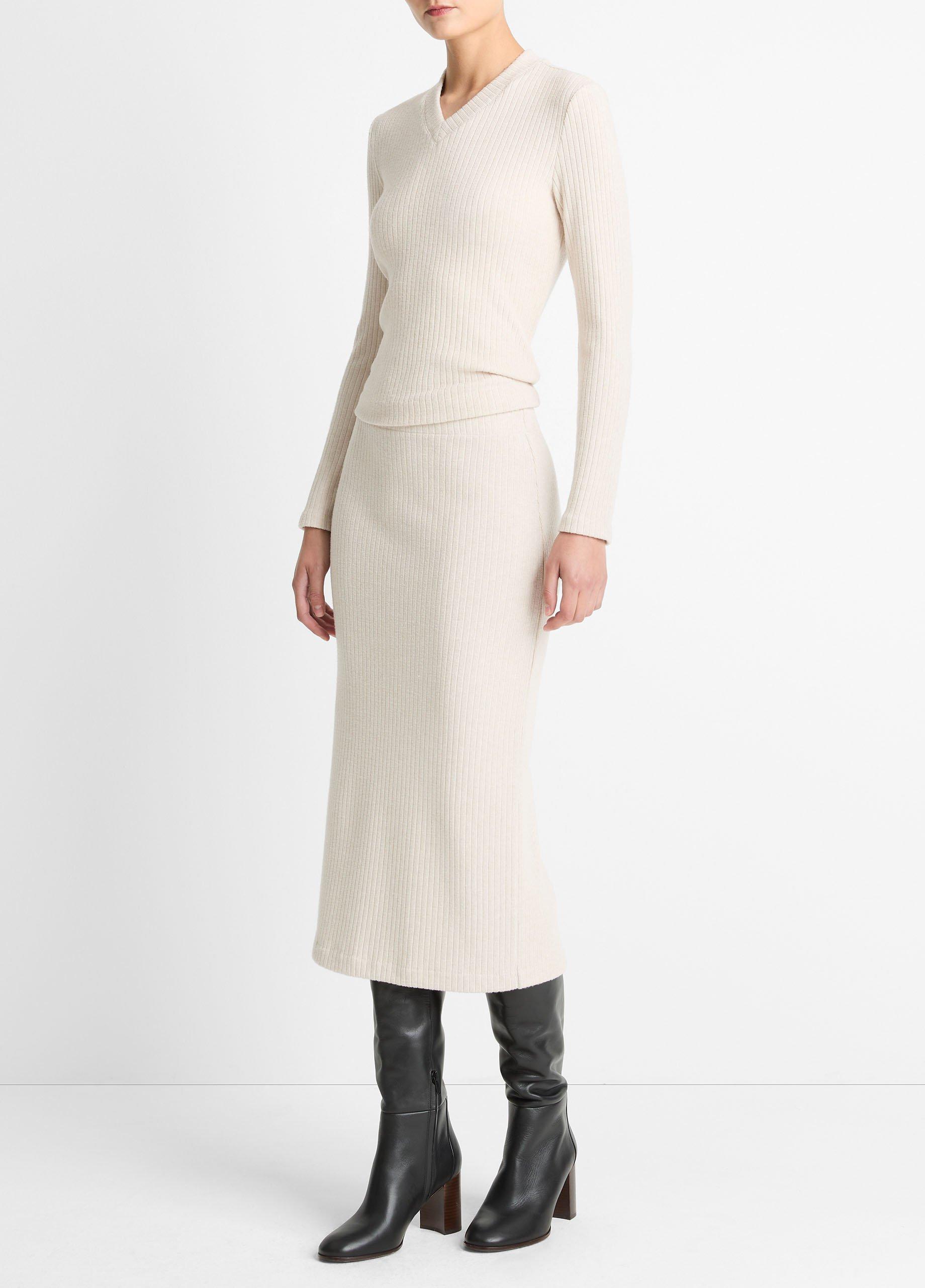 Cozy Rib Midi Skirt image number 1