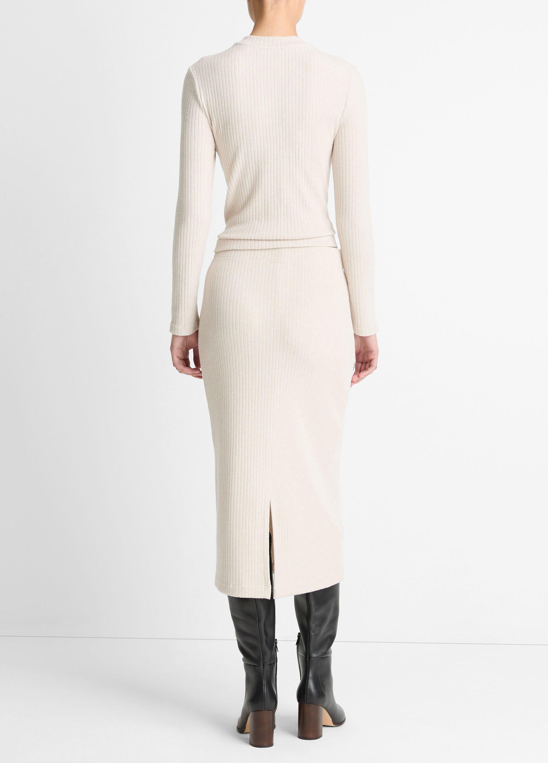 Cozy Rib Midi Skirt in Skirts | Vince