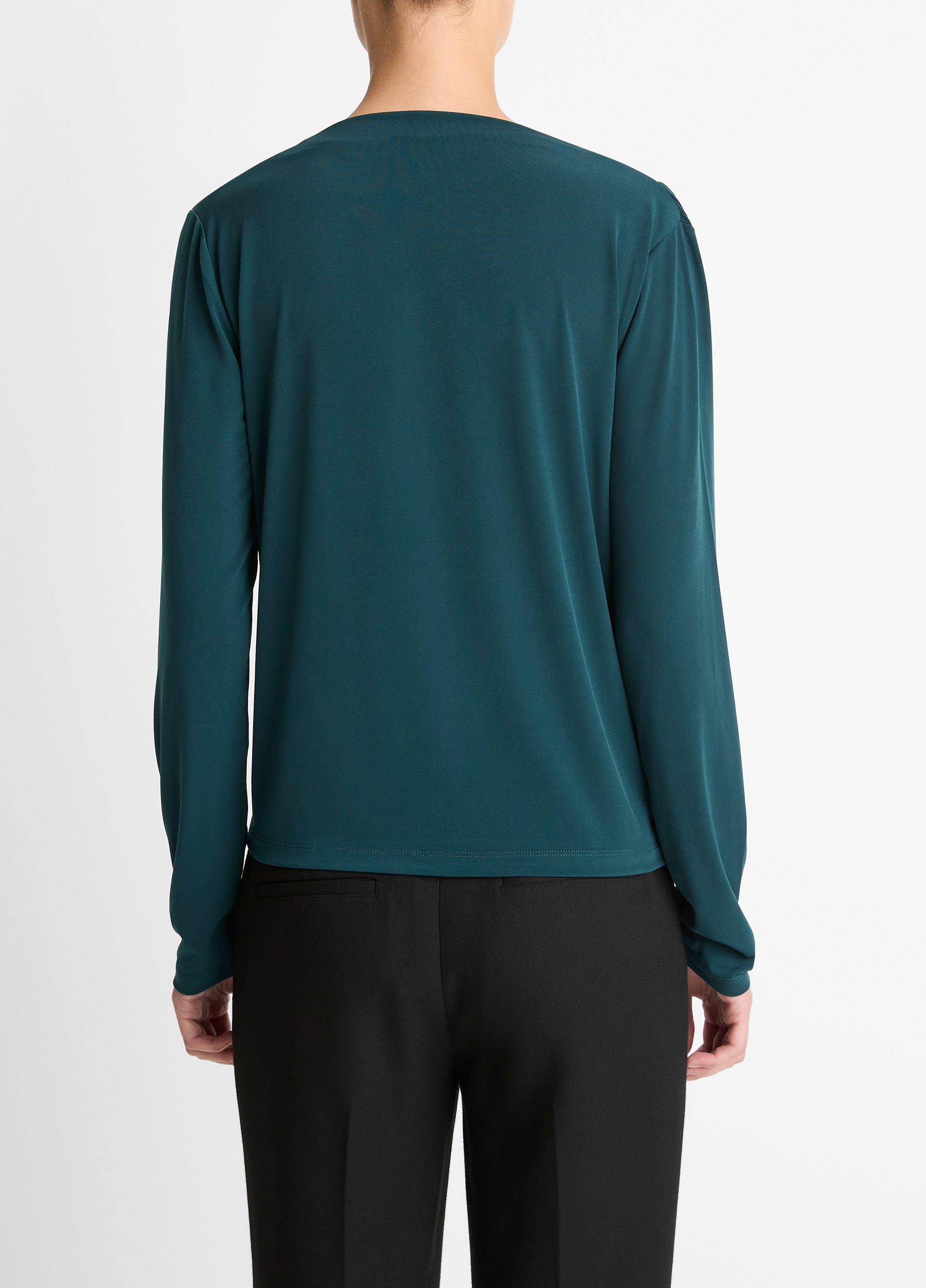 Matte Jersey Cowl-Neck Top image number 2