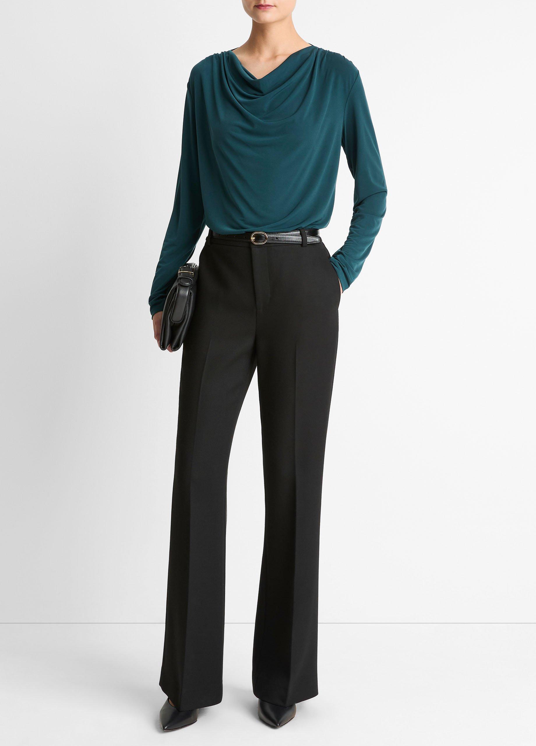 Matte Jersey Cowl-Neck Top image number 3