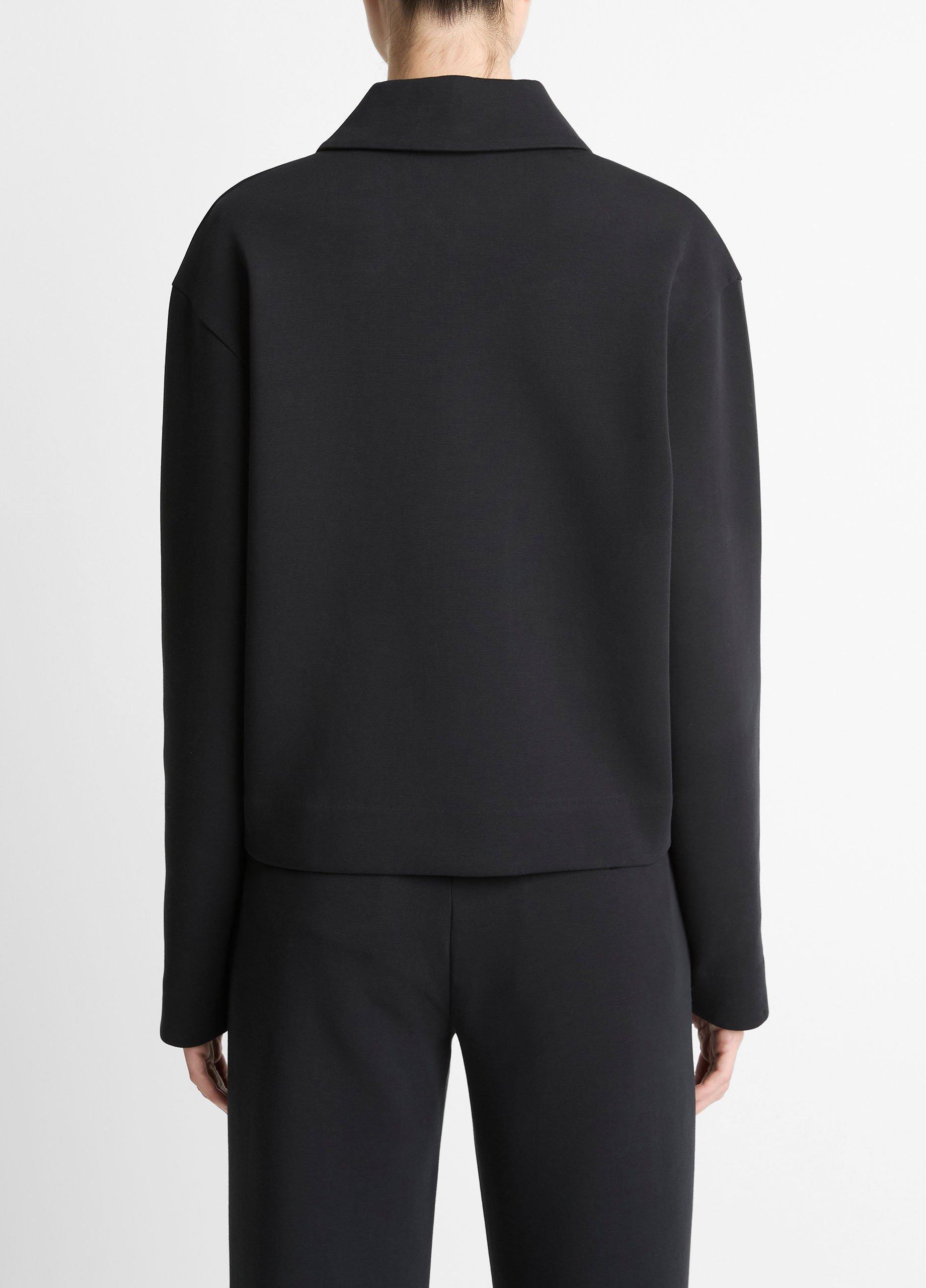 Cotton-Blend Half-Zip Pullover image number 2