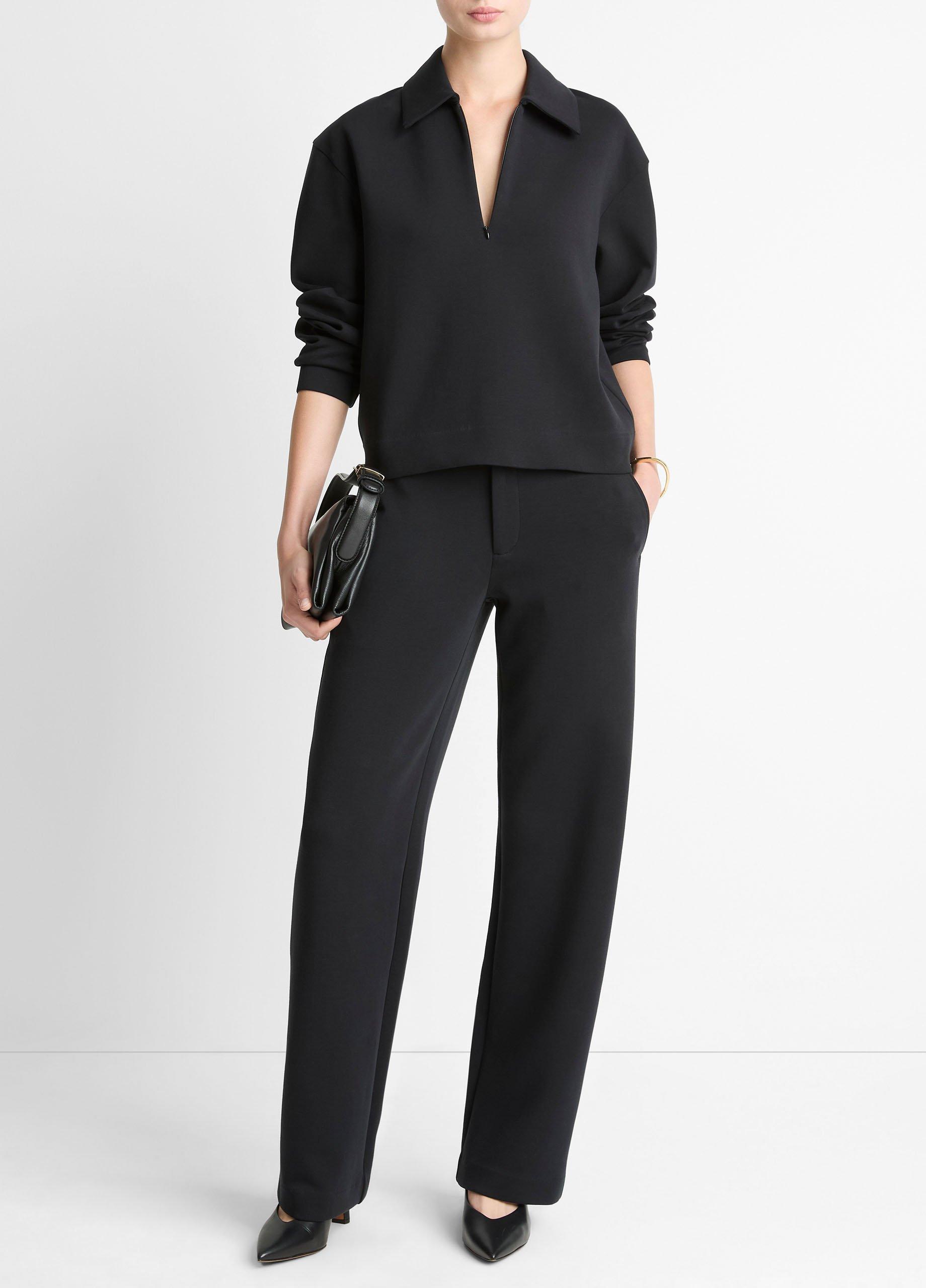 Cotton-Blend Half-Zip Pullover image number 3