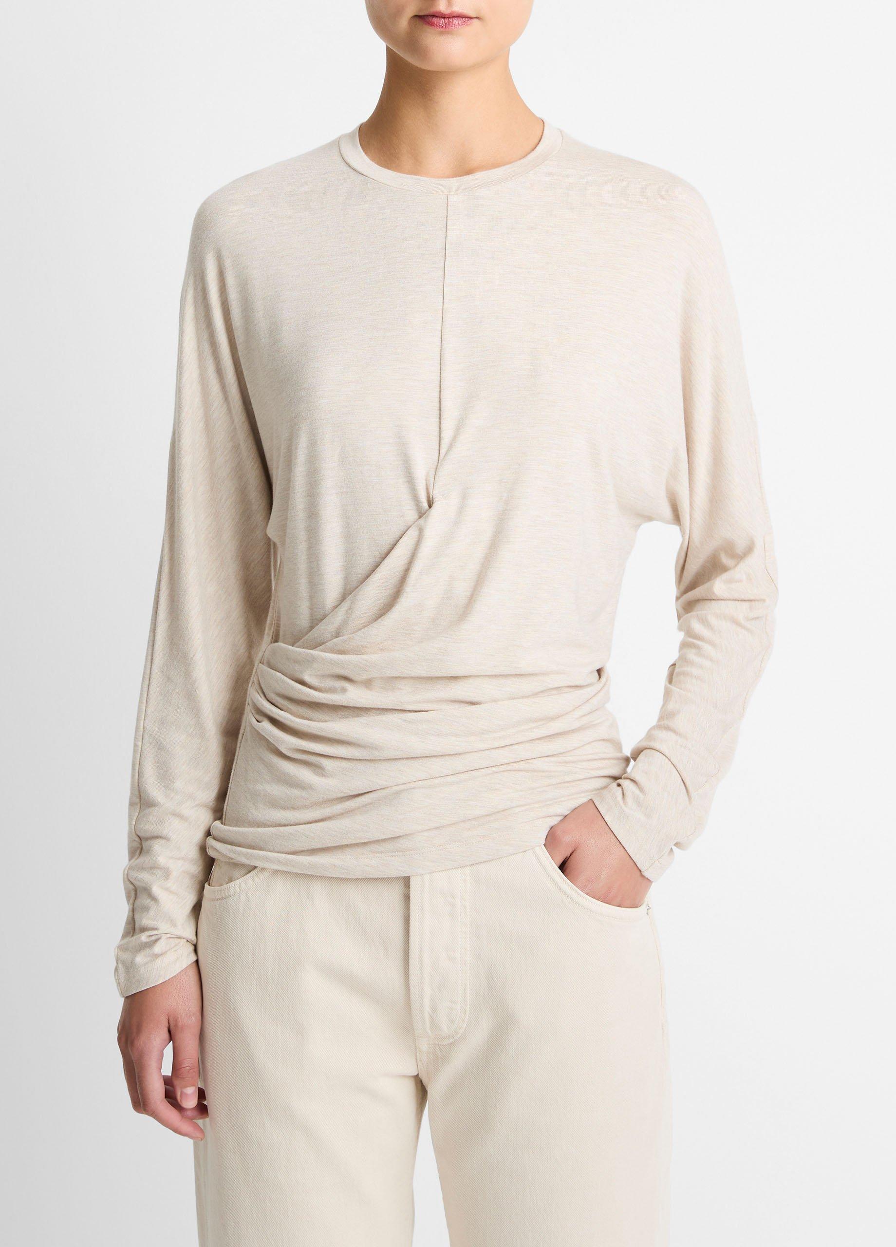 Fixed-Drape Long-Sleeve T-Shirt image number 0