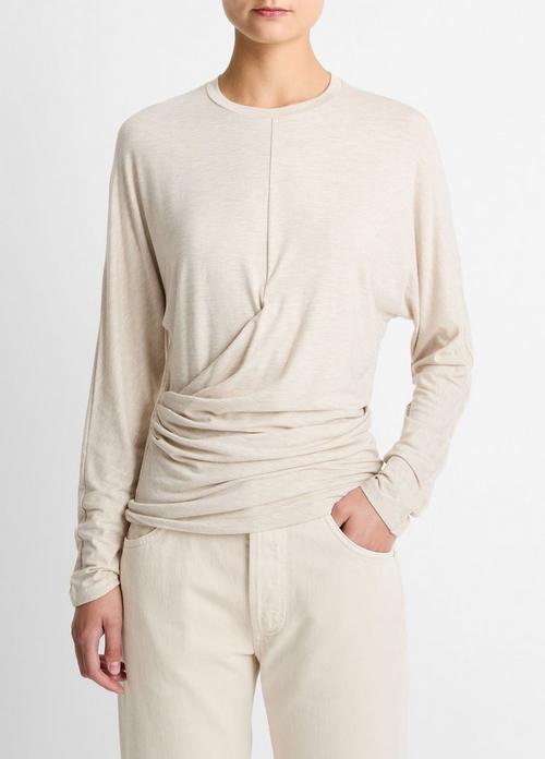 Fixed-Drape Long-Sleeve T-Shirt