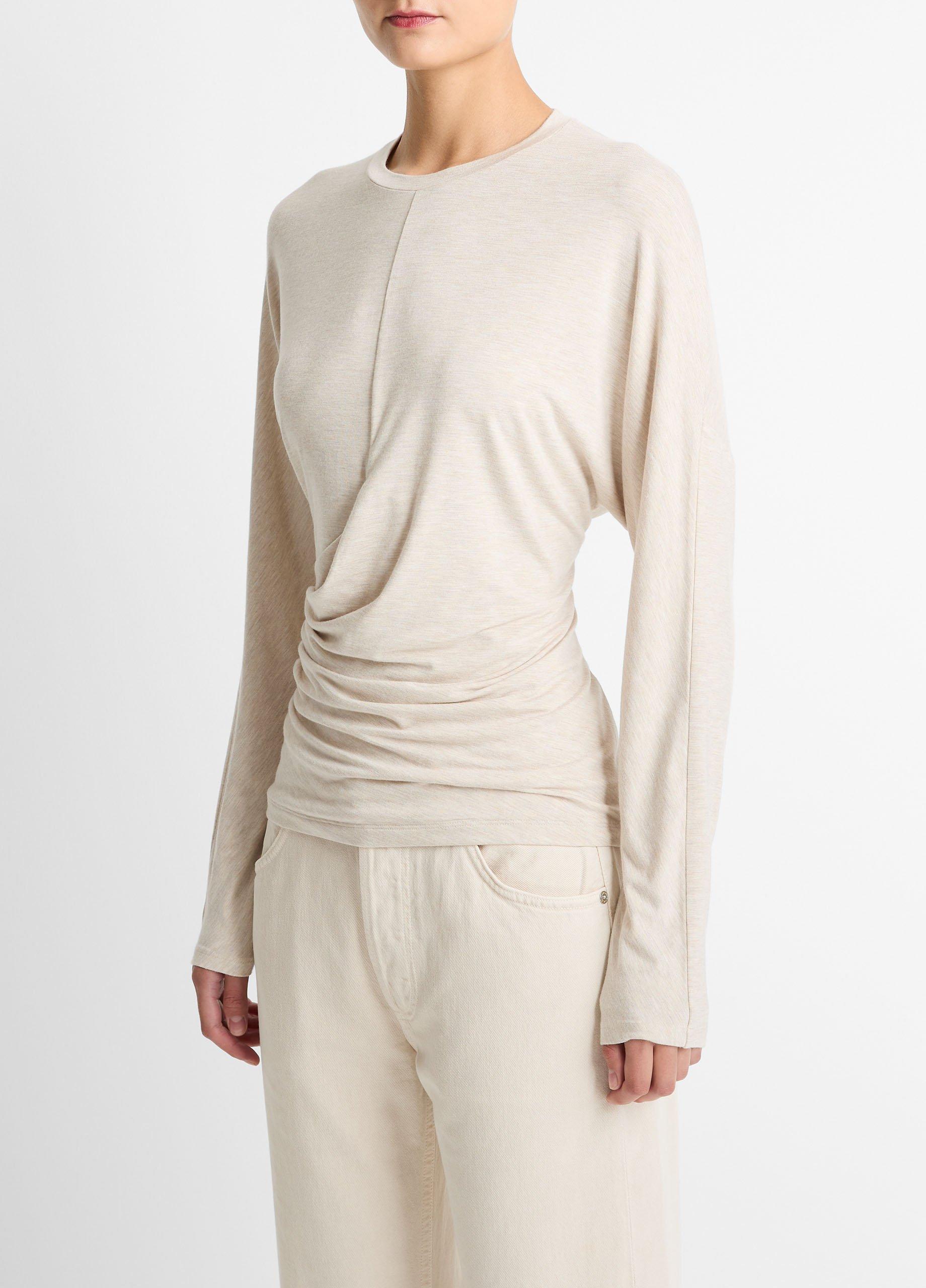 Fixed-Drape Long-Sleeve T-Shirt image number 1