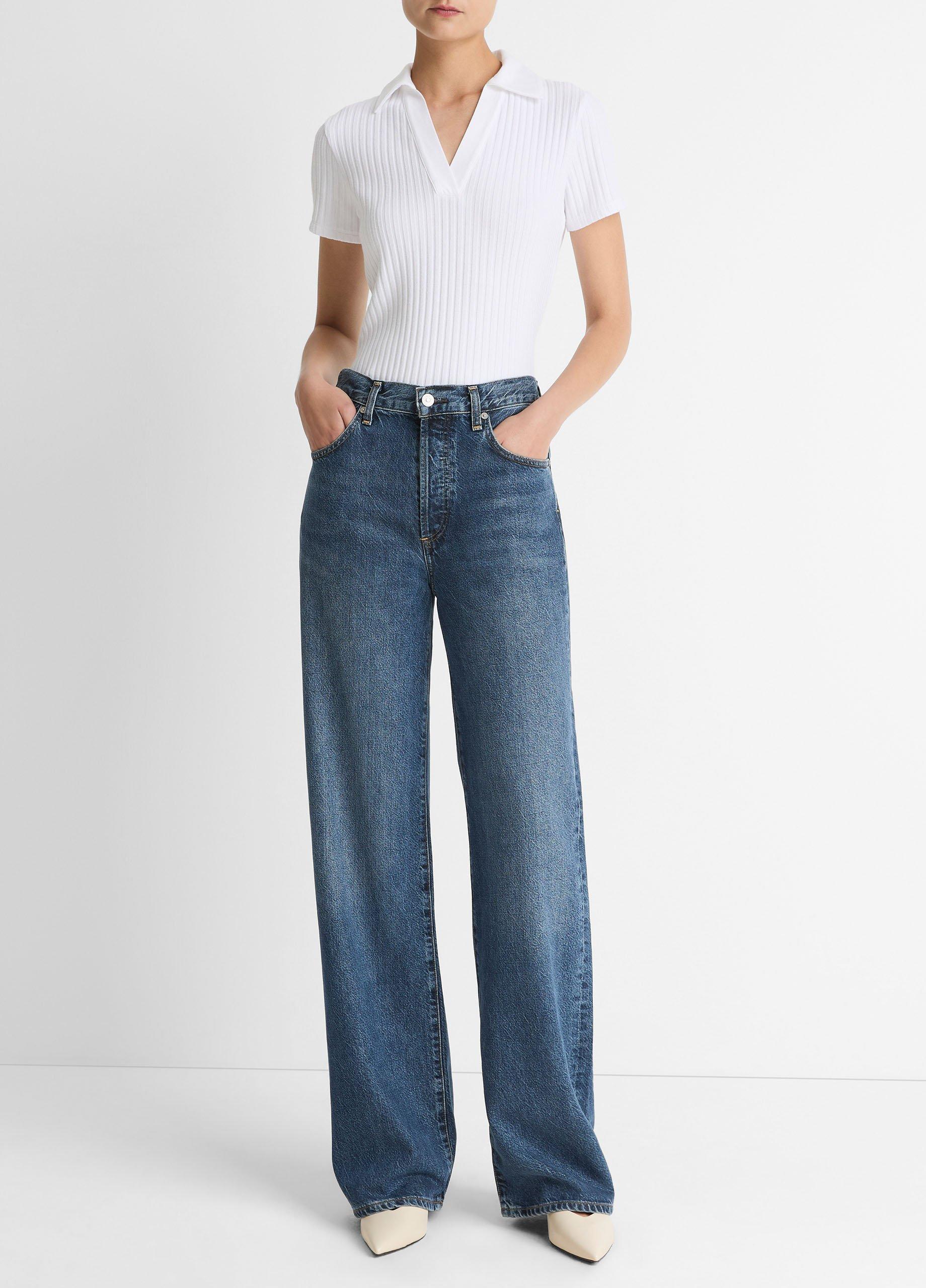 Ribbed Cotton-Blend Polo Shirt image number 3