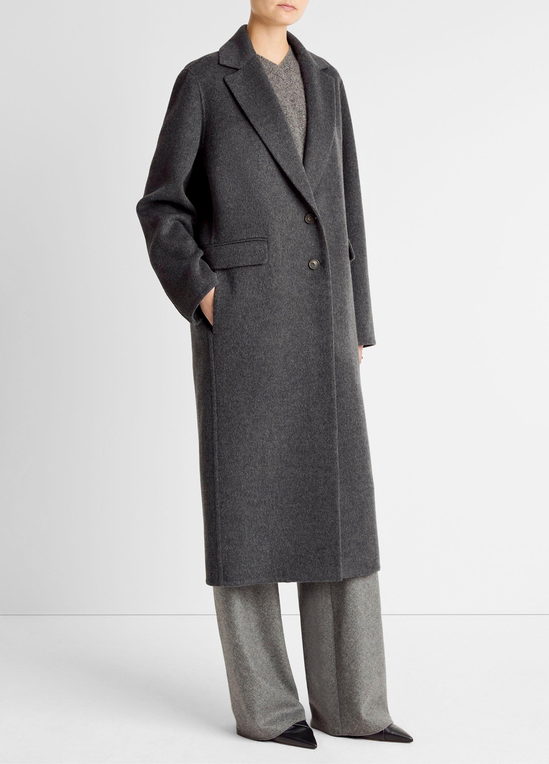 Wool-Blend Single-Breasted Coat image number 1