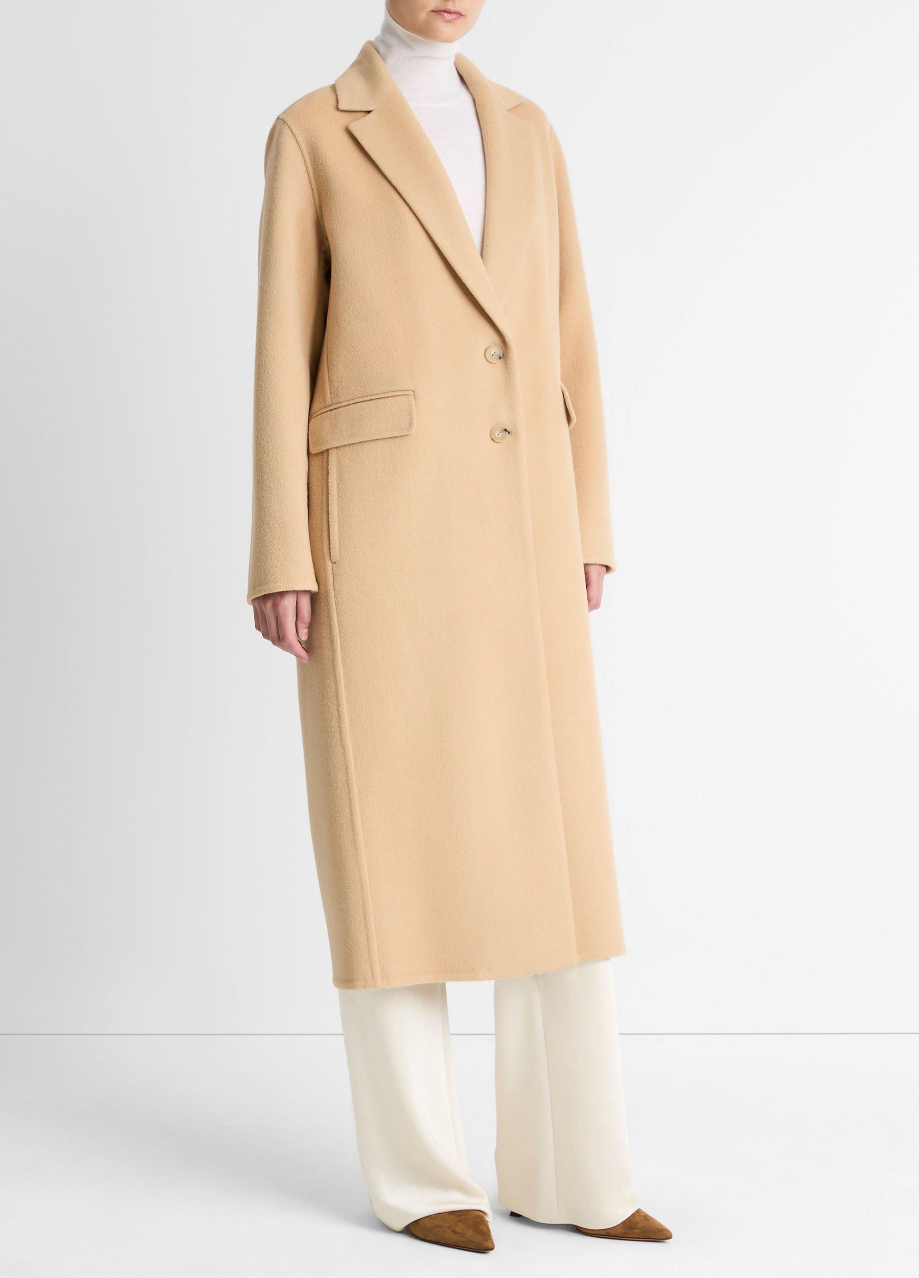 Wool-Blend Single-Breasted Coat image number 1